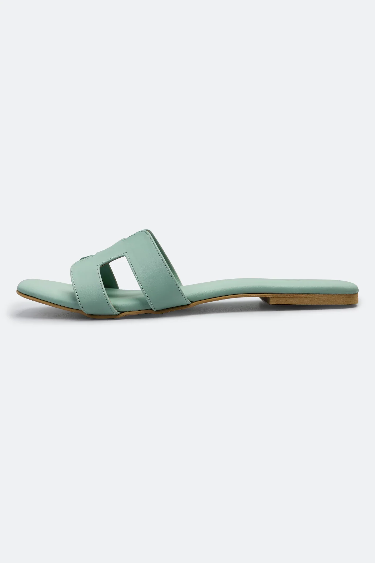 Sea Green Ladies Casual Slippers - Image 3