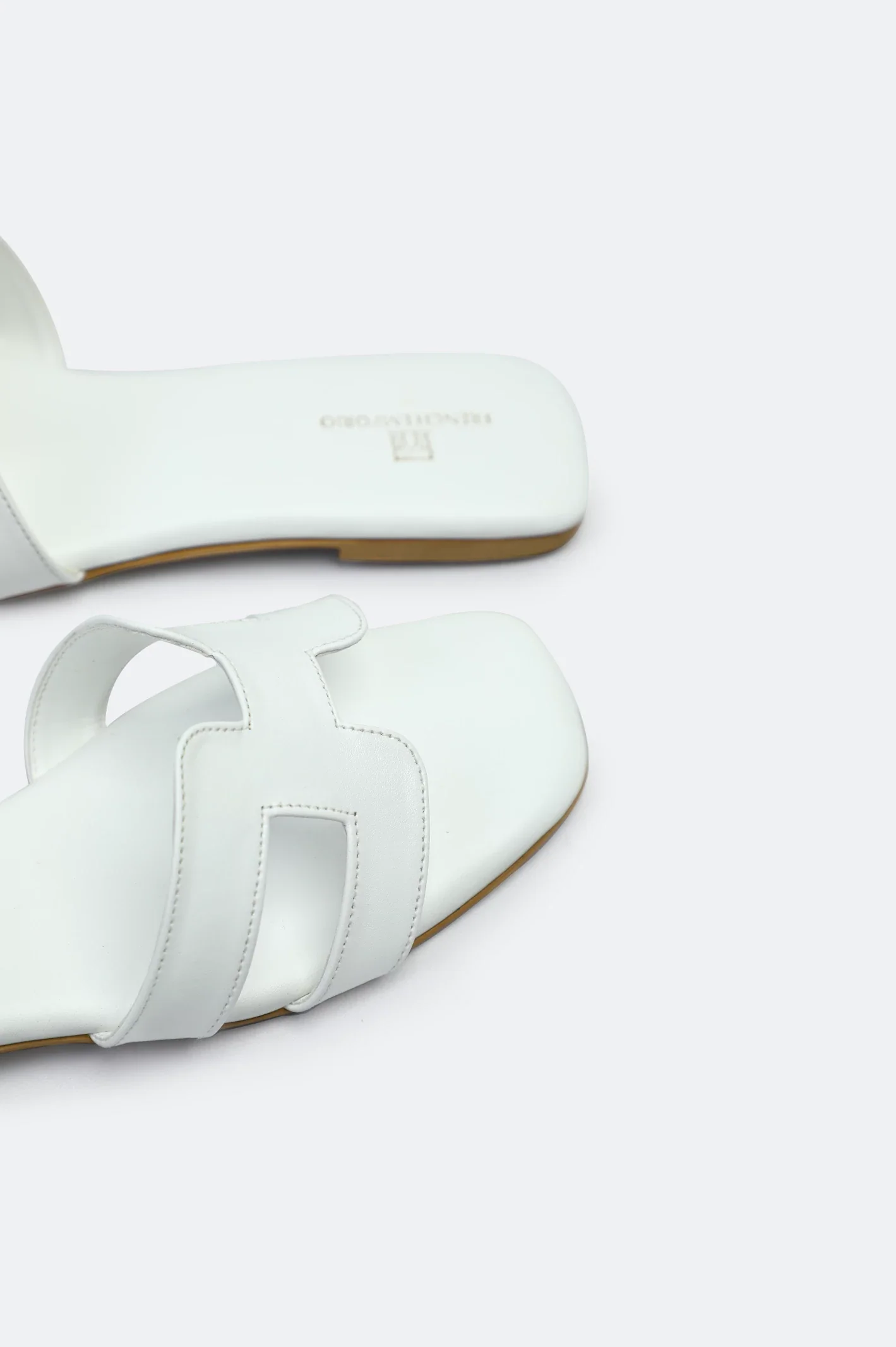 White Ladies Casual Slippers - Image 2