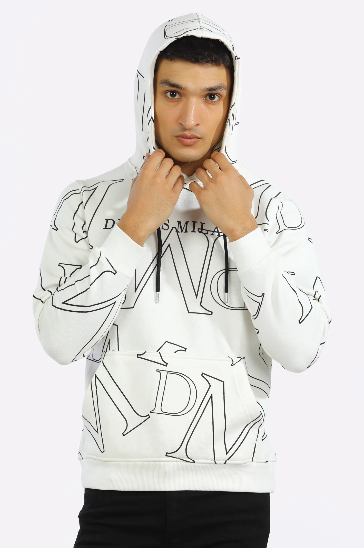 Printed Pullover Hoodie - Image 3