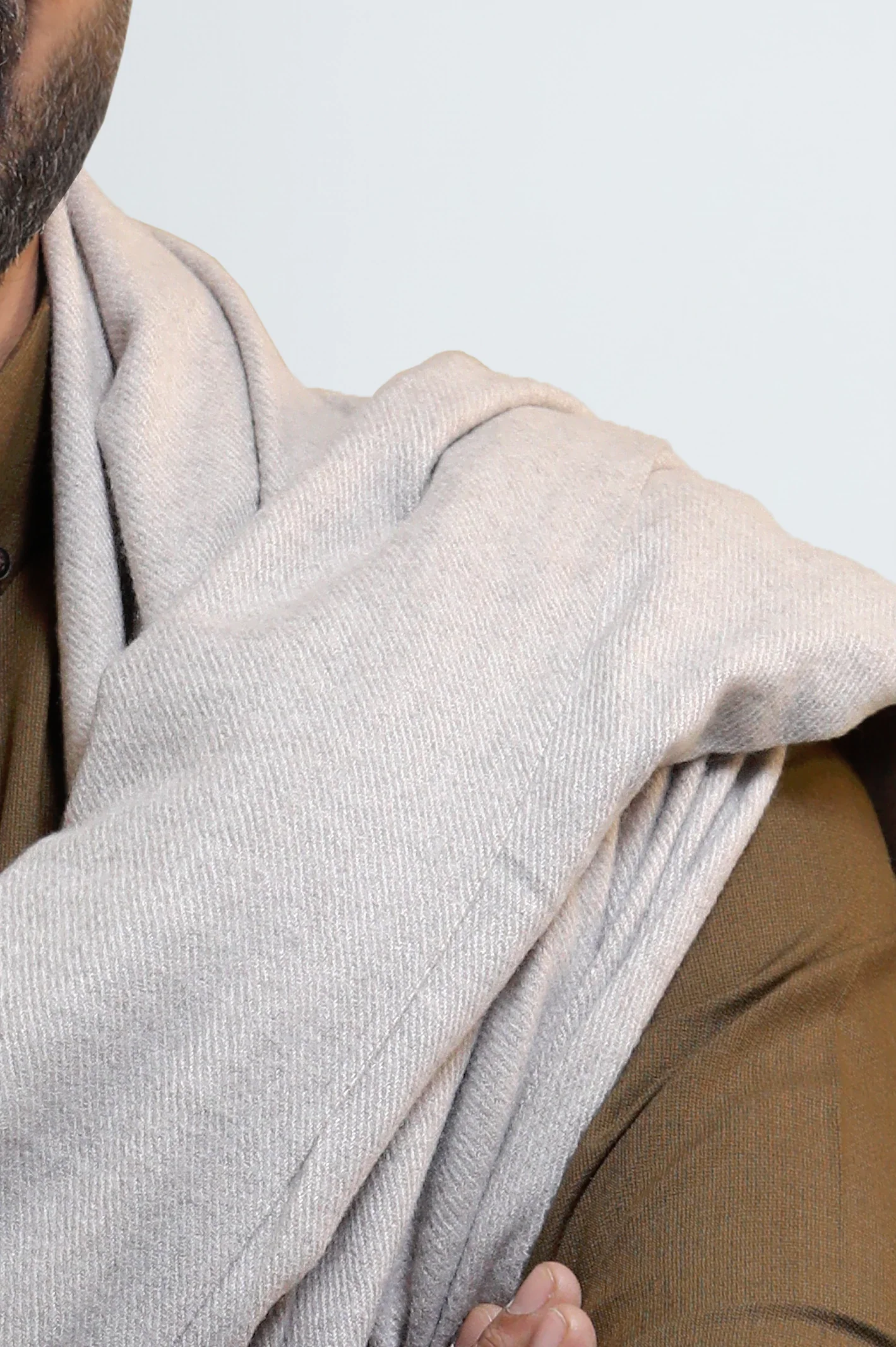 Brown Men's Shawl - Image 3
