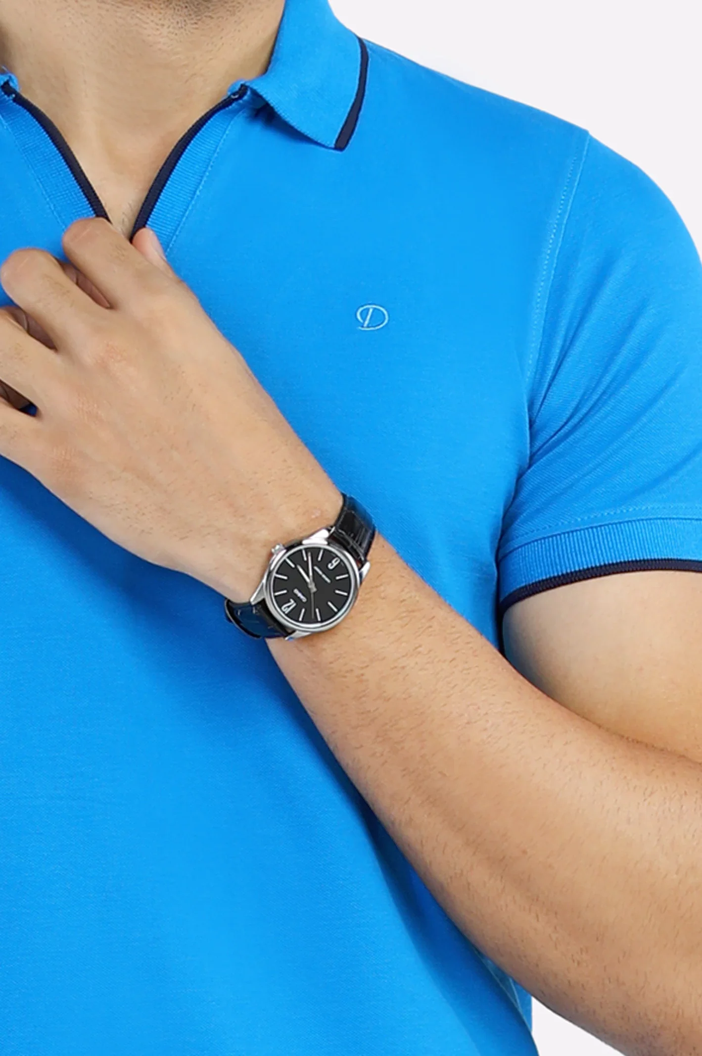 Jacquard Collar Polo - Image 3