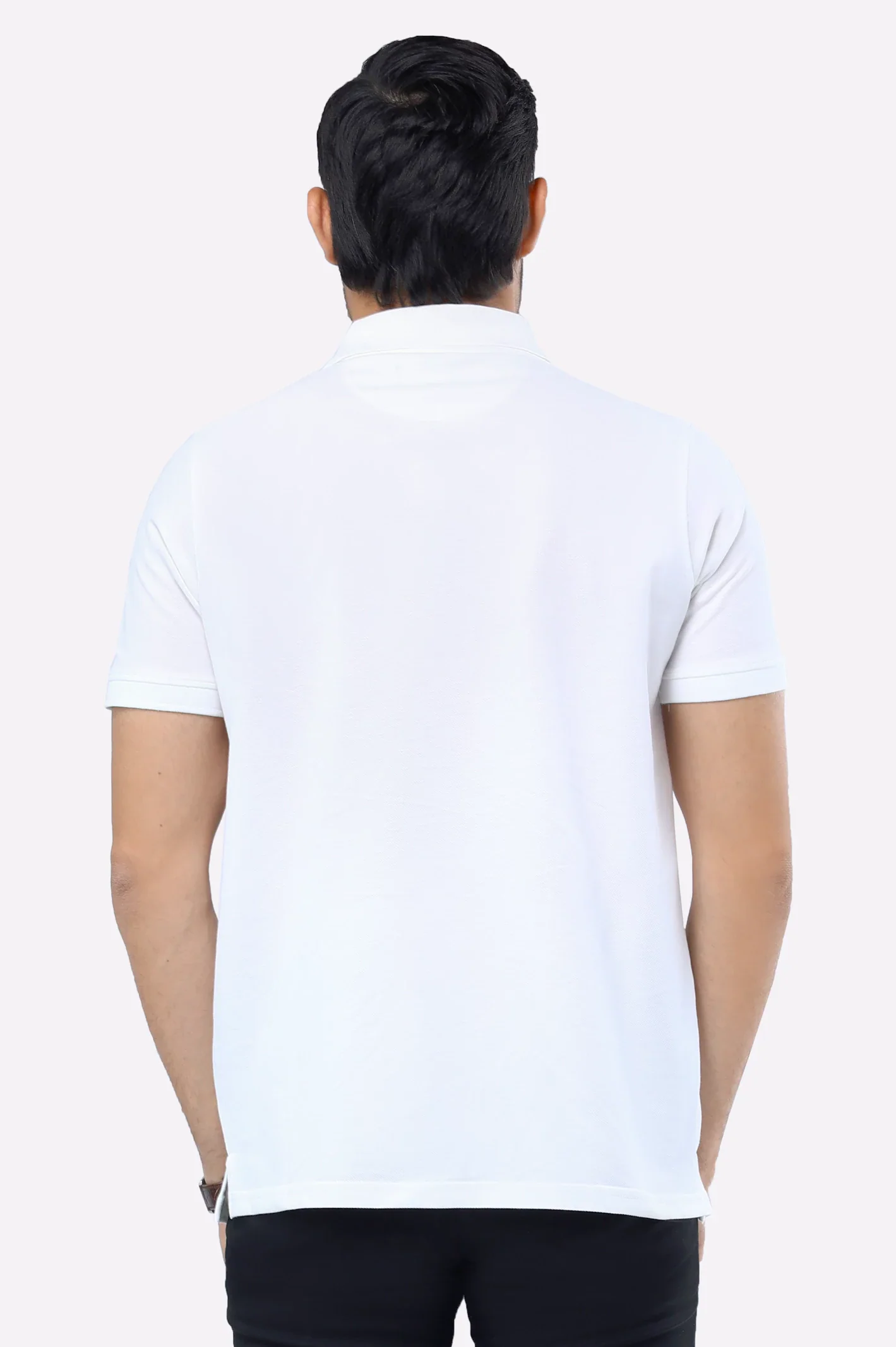 White Tipping Collar Polo - Image 3