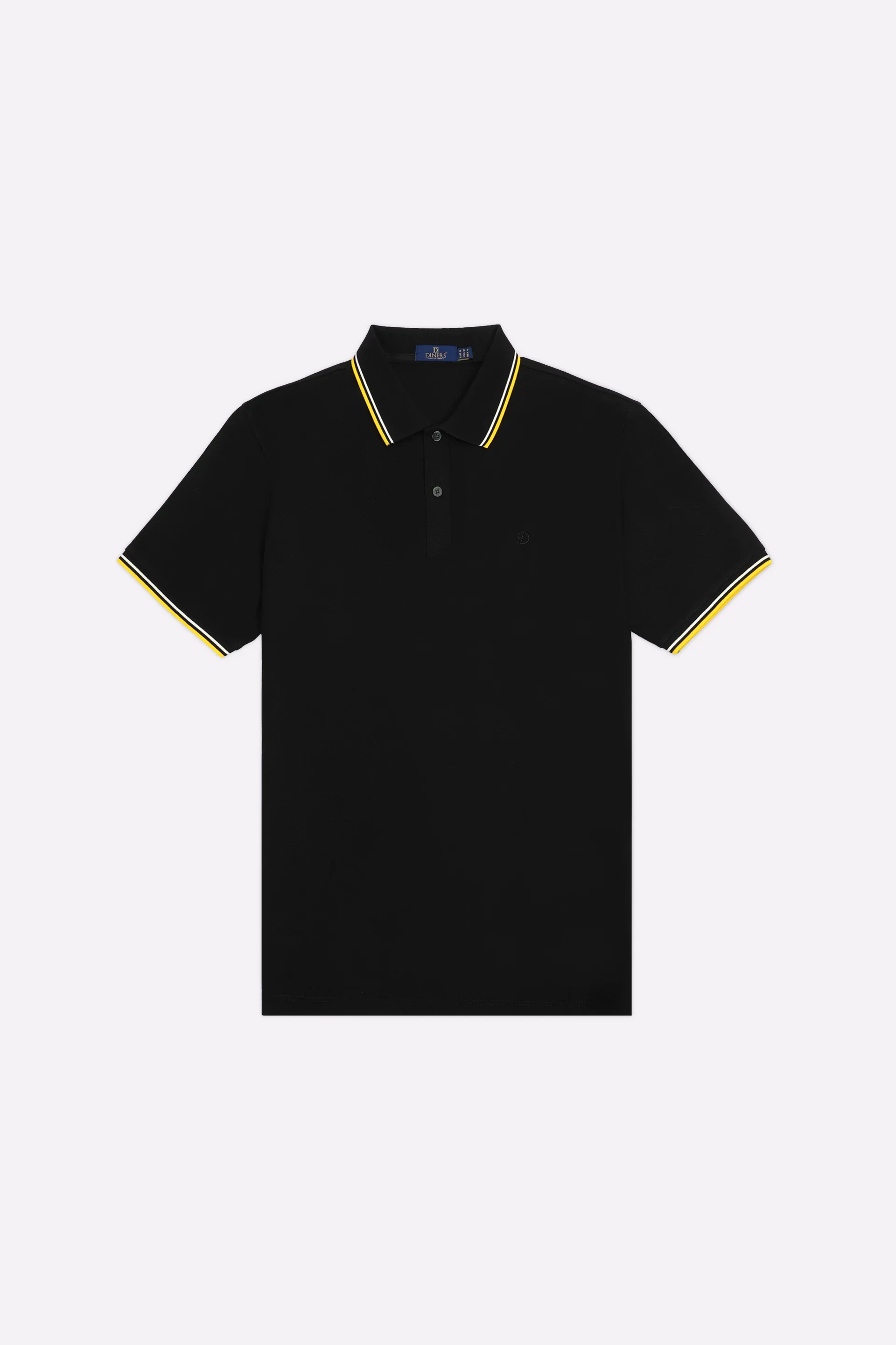 Black Mercerised Polo - Image 4