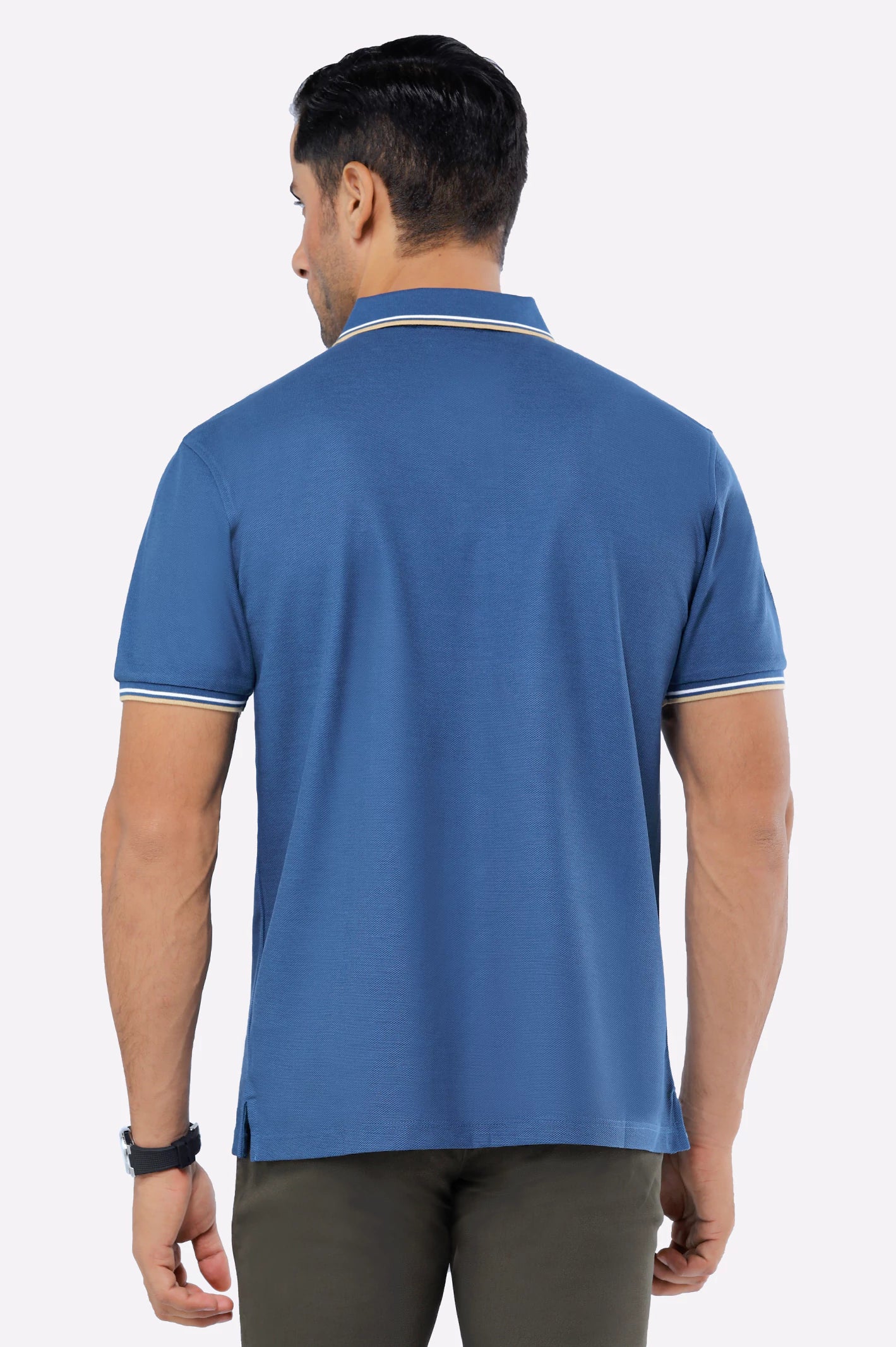 Teal Mercerised Polo - Image 3