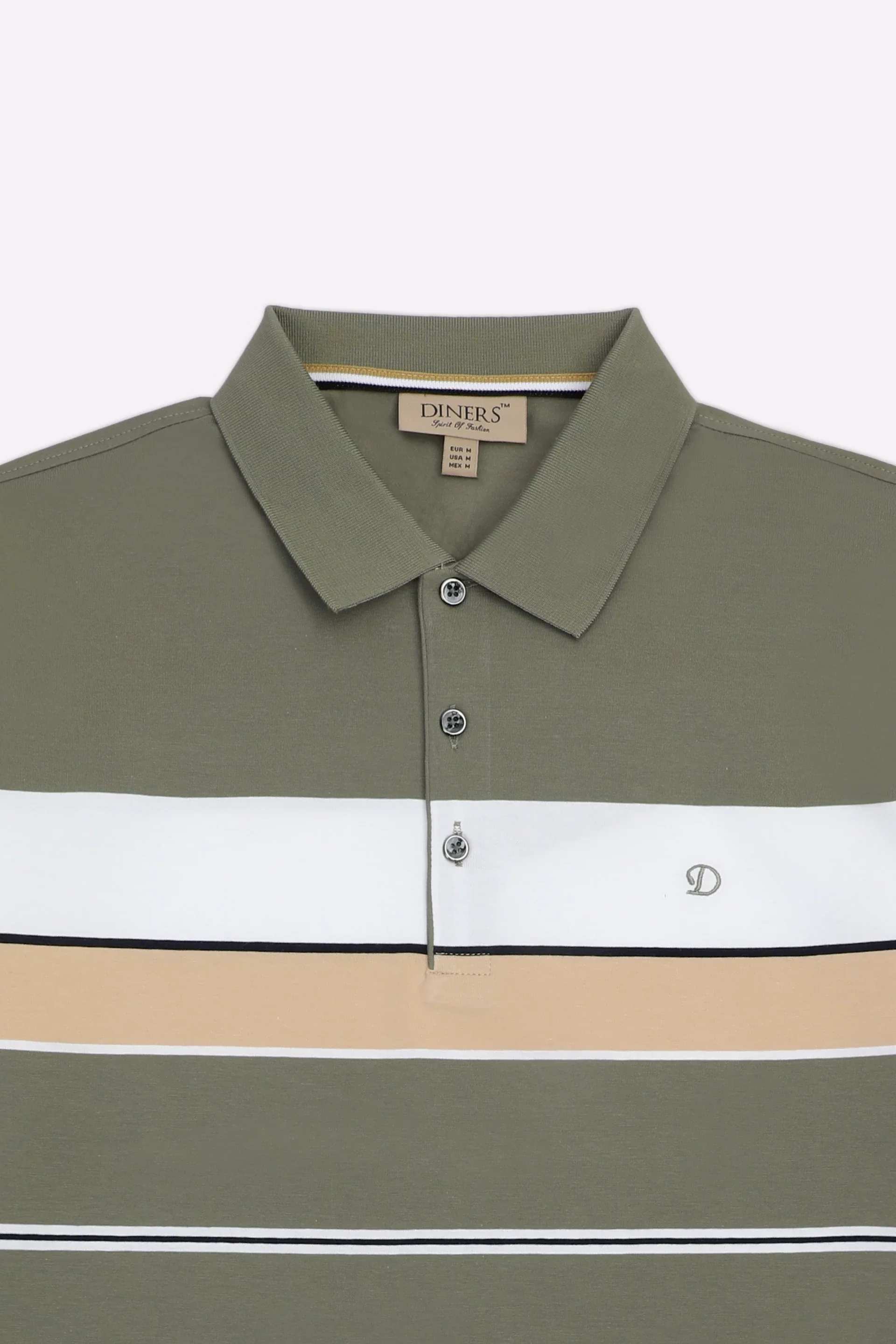 Olive Yarn Dyed Polo - Image 5