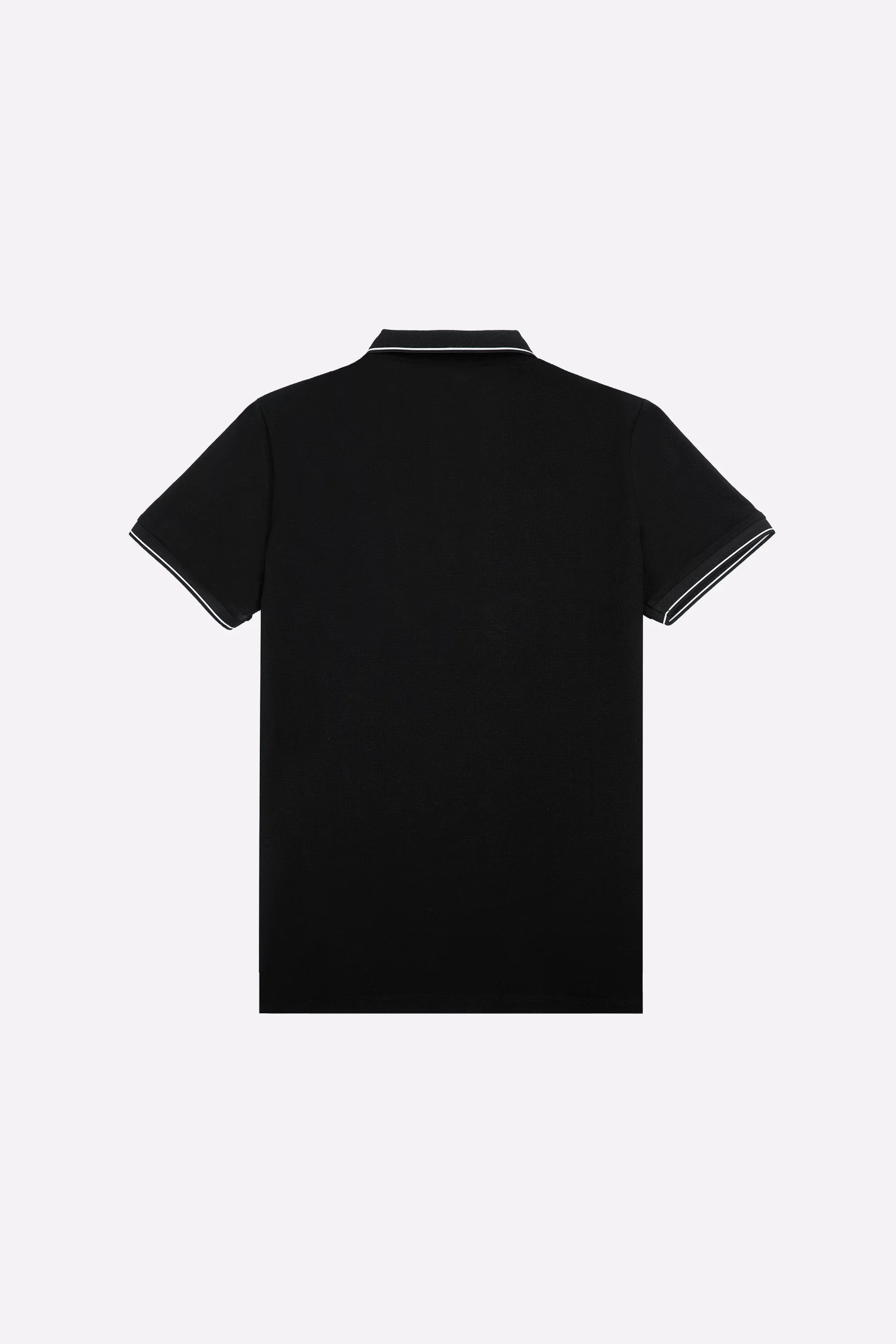 Black Basic Mercerized Polo - Image 6