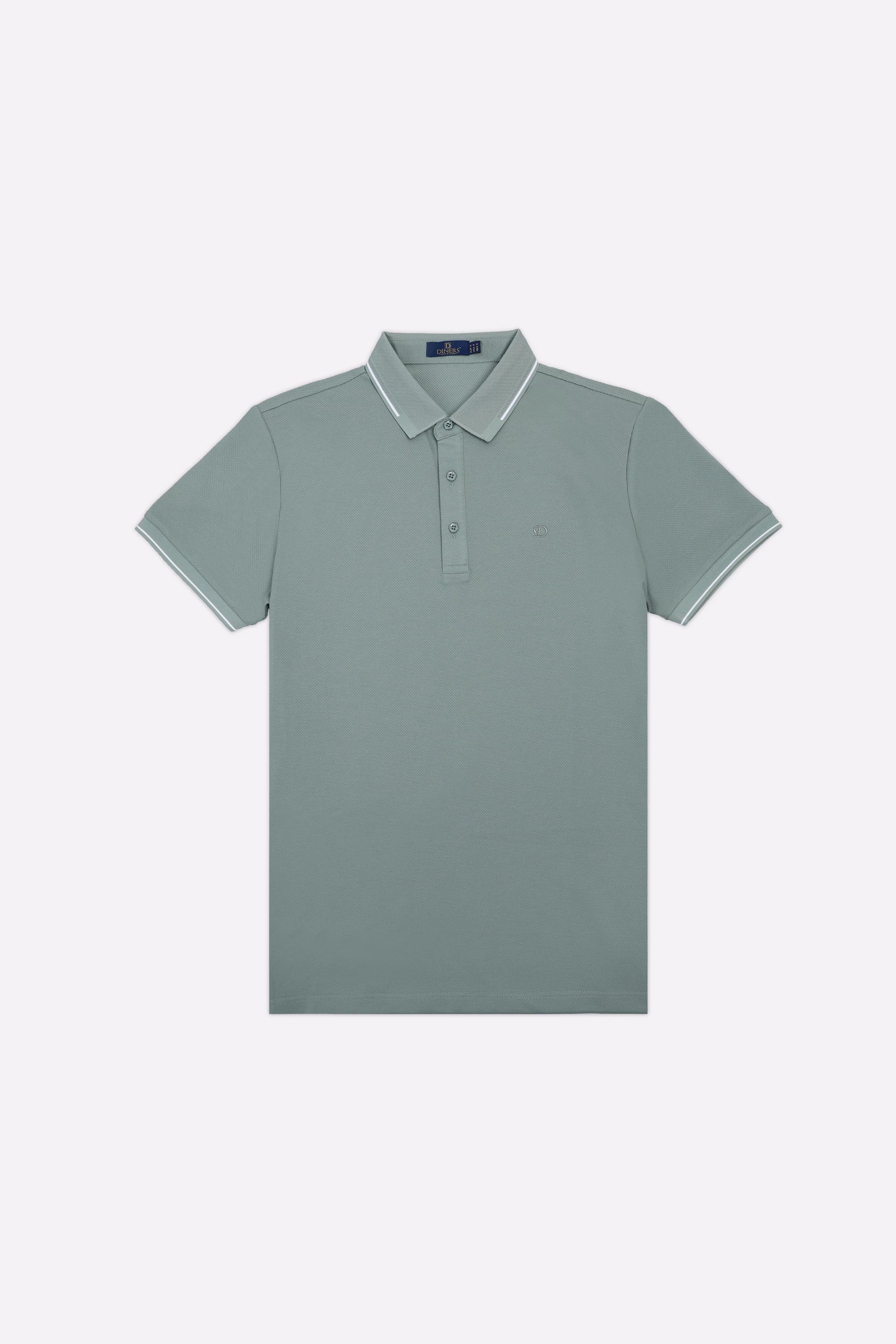 Light Green Basic Mercerized Polo - Image 4