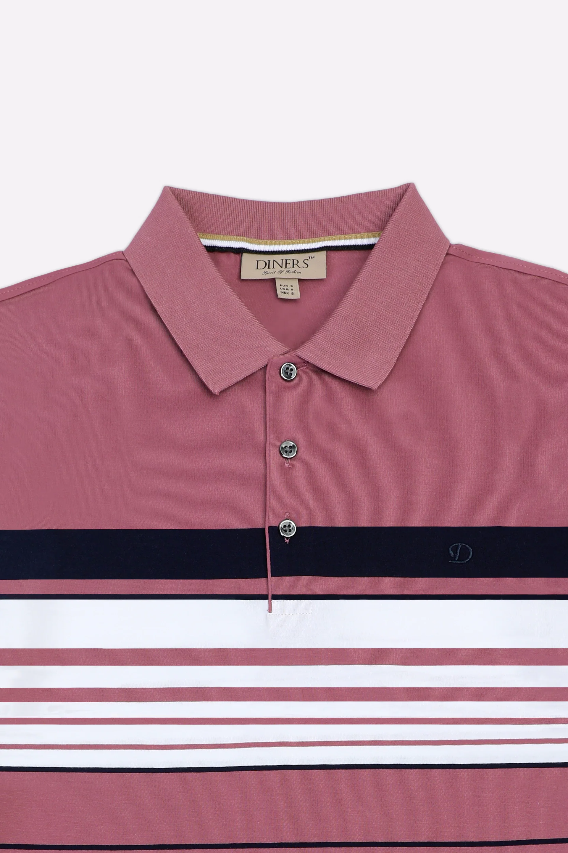 Pink Yarn Dyed Polo - Image 5