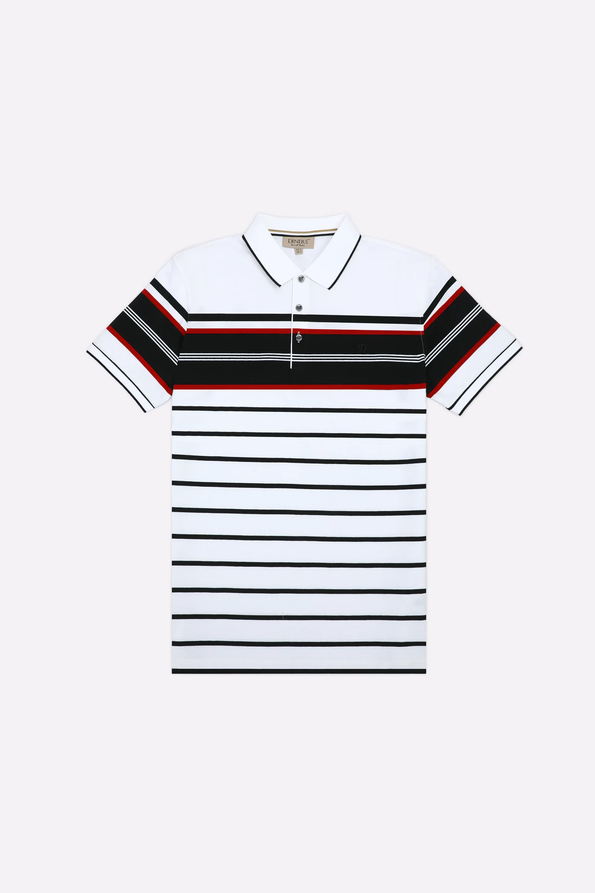 White Yarn Dyed Polo - Image 4