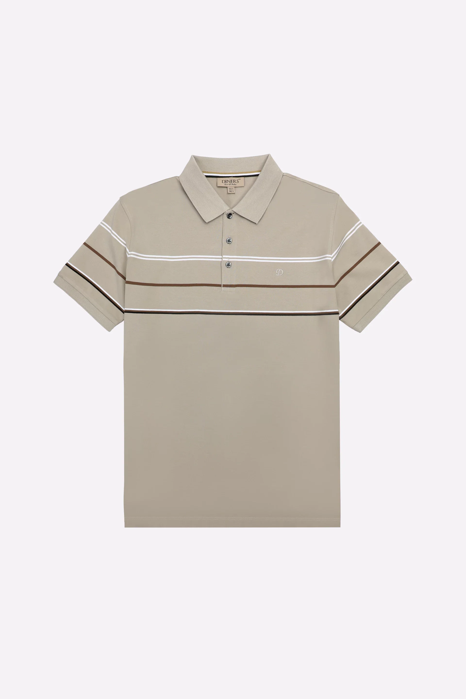 Beige Yarn Dyed Polo - Image 6