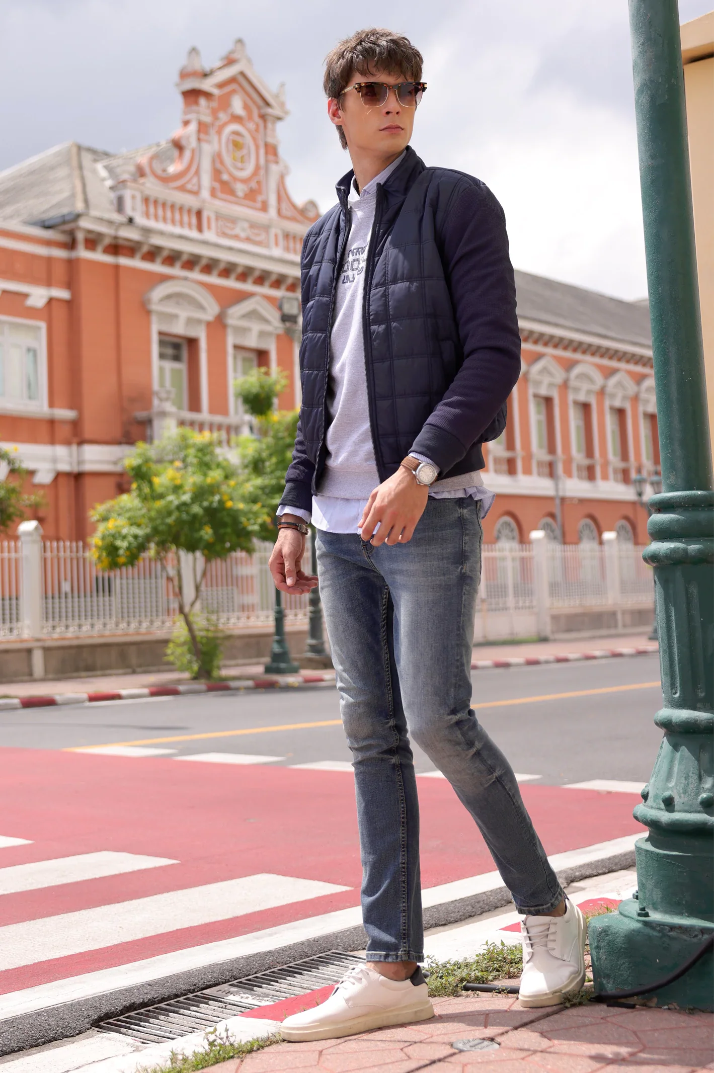 Men’s Blue Puffer Jacket - Image 4