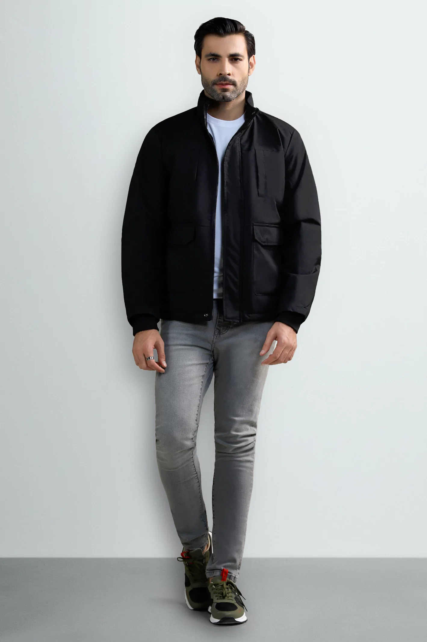 Men's Black Jacket - Image 2