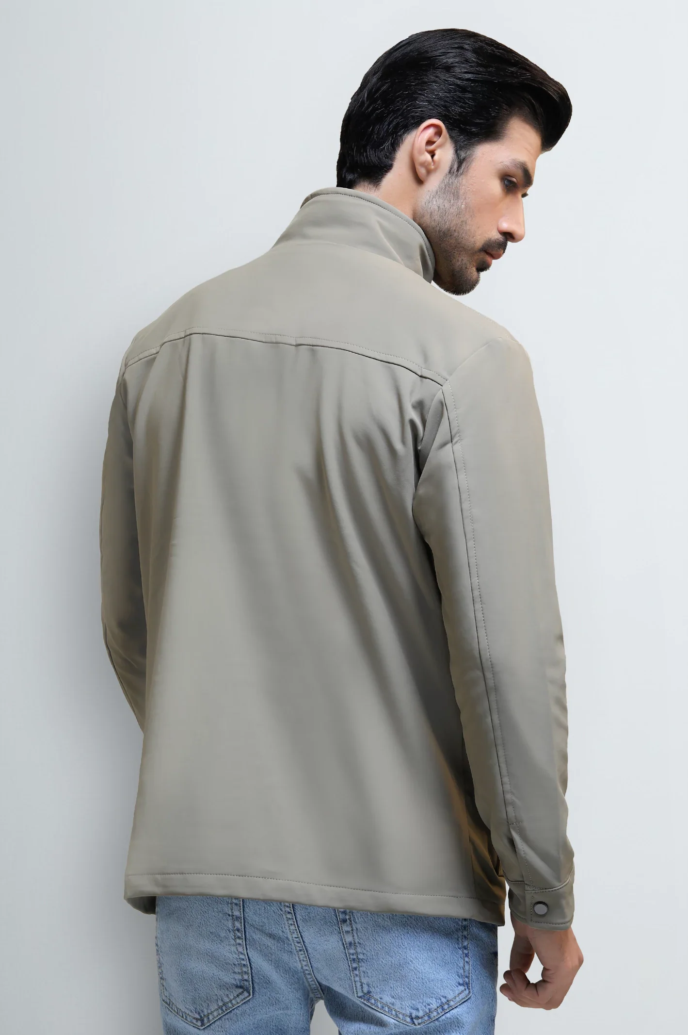 Men's Casual Stand Collar Jacket - Image 4
