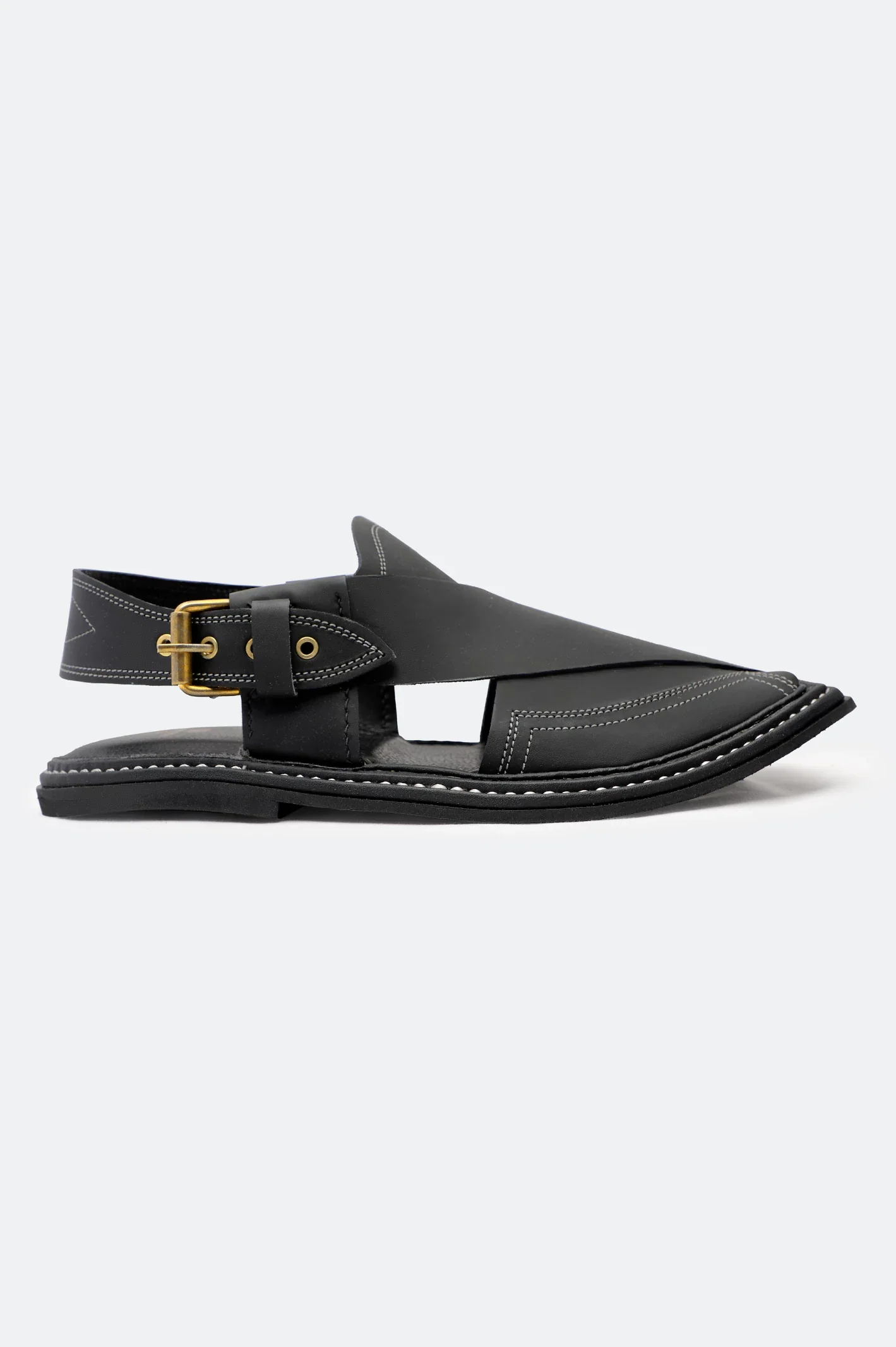 Men Black Sandal - Image 2