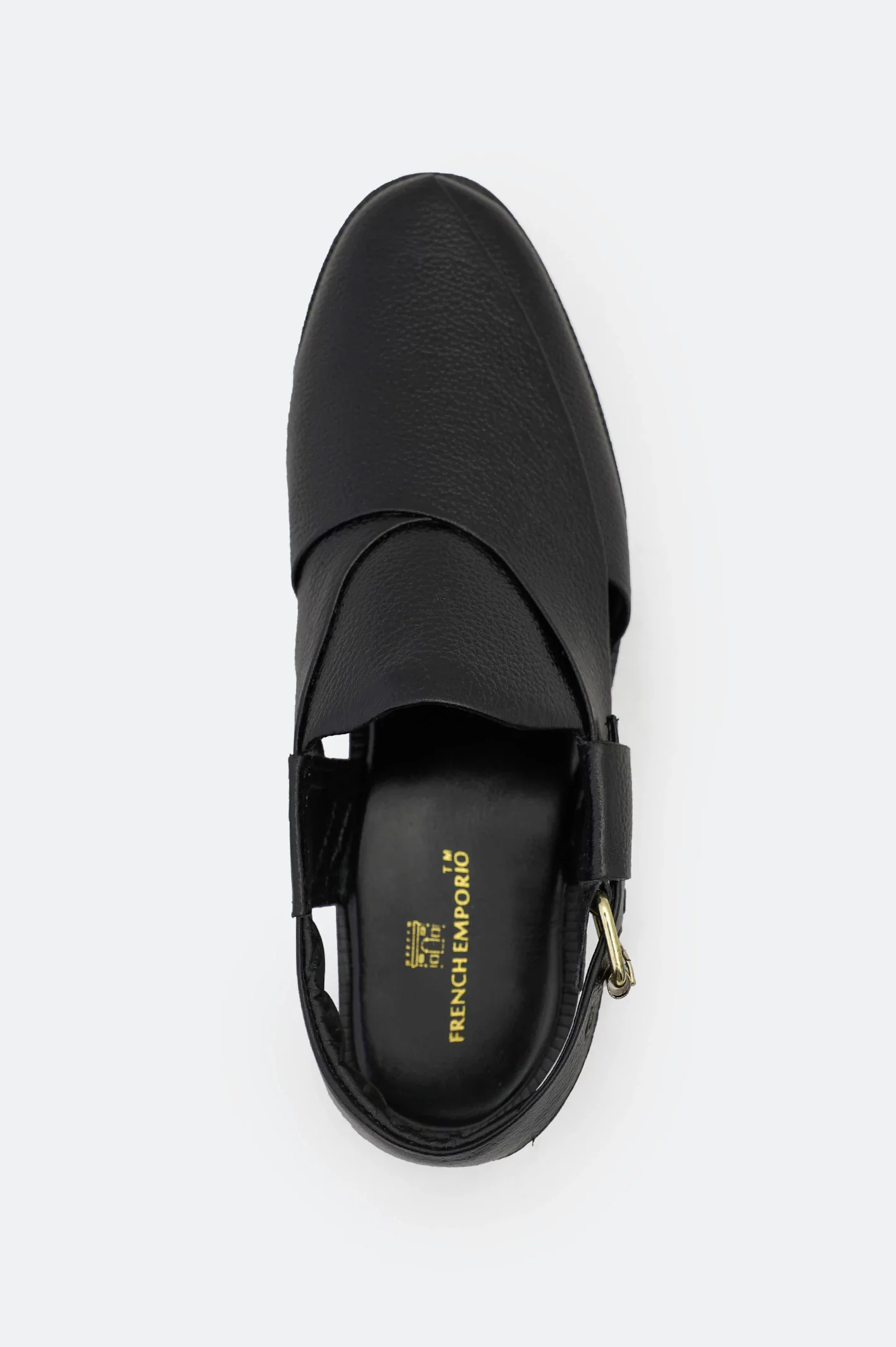 Black Casual Peshawari Sandal - Image 2