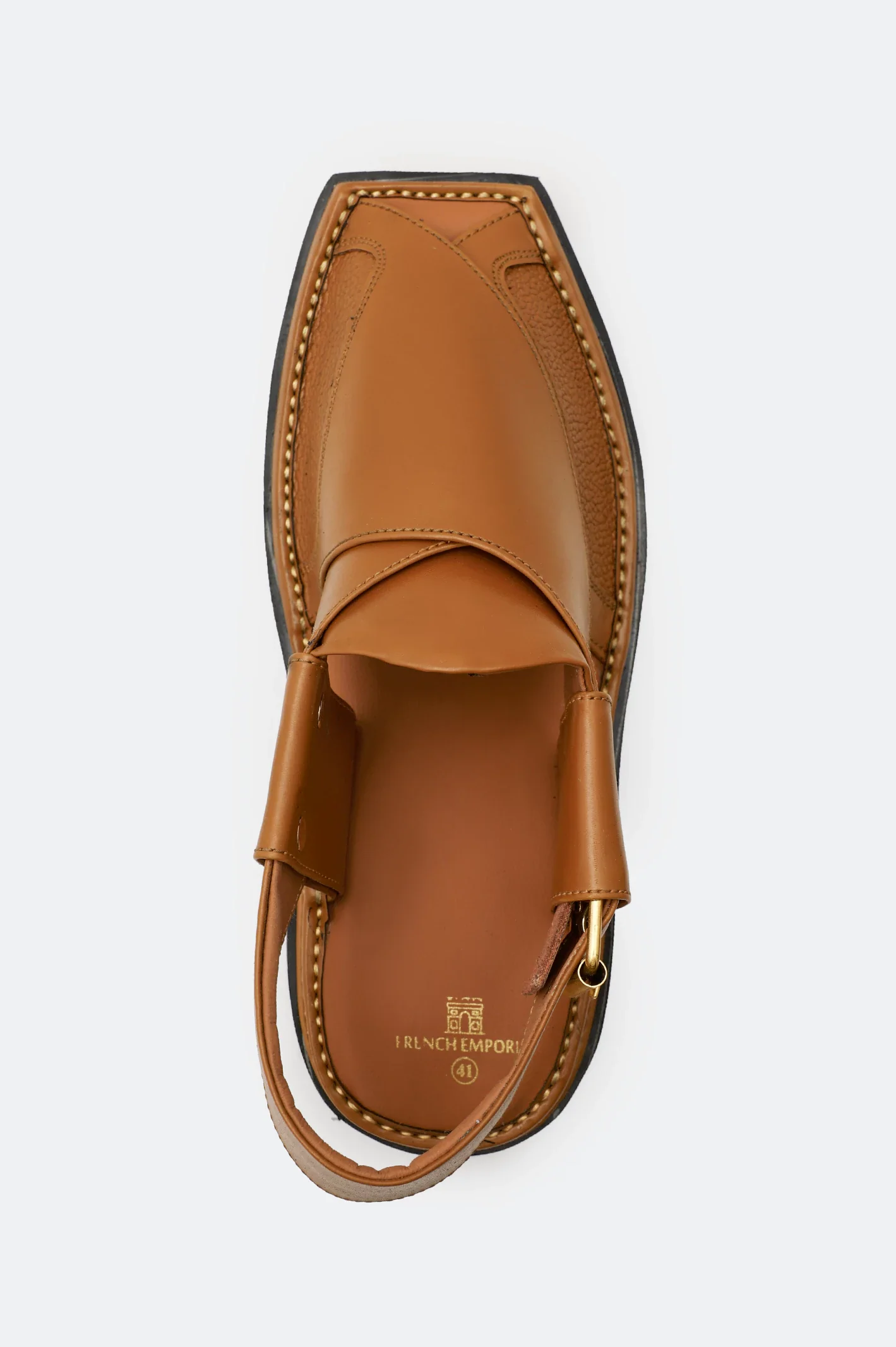 Mustard Casual Peshawari Sandal - Image 3