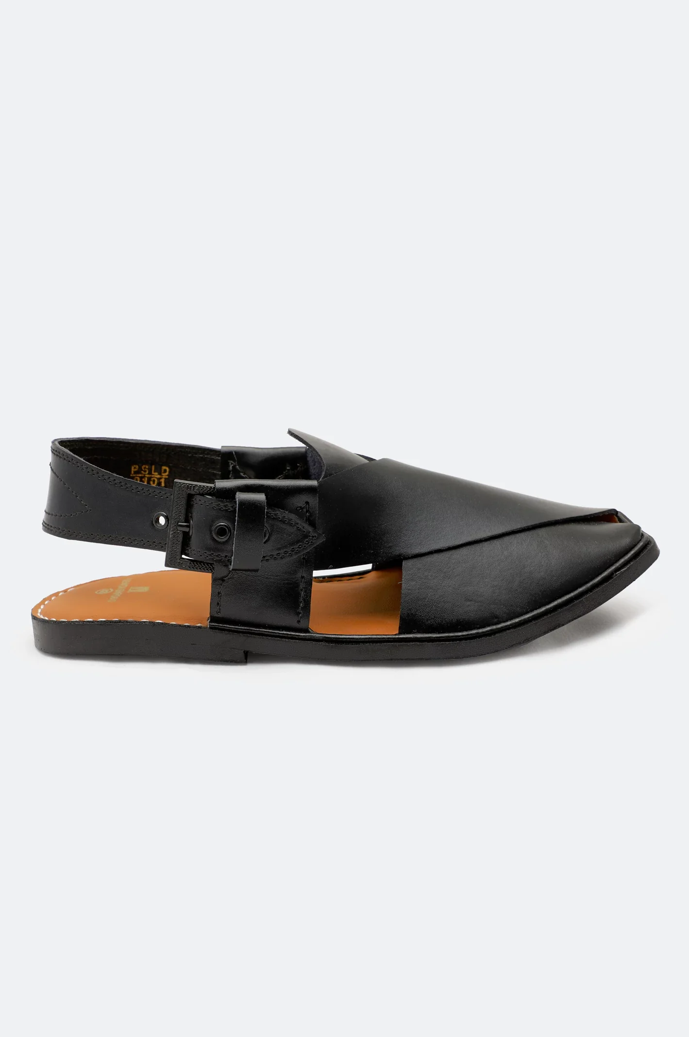Black Casual Peshawari Sandal - Image 2
