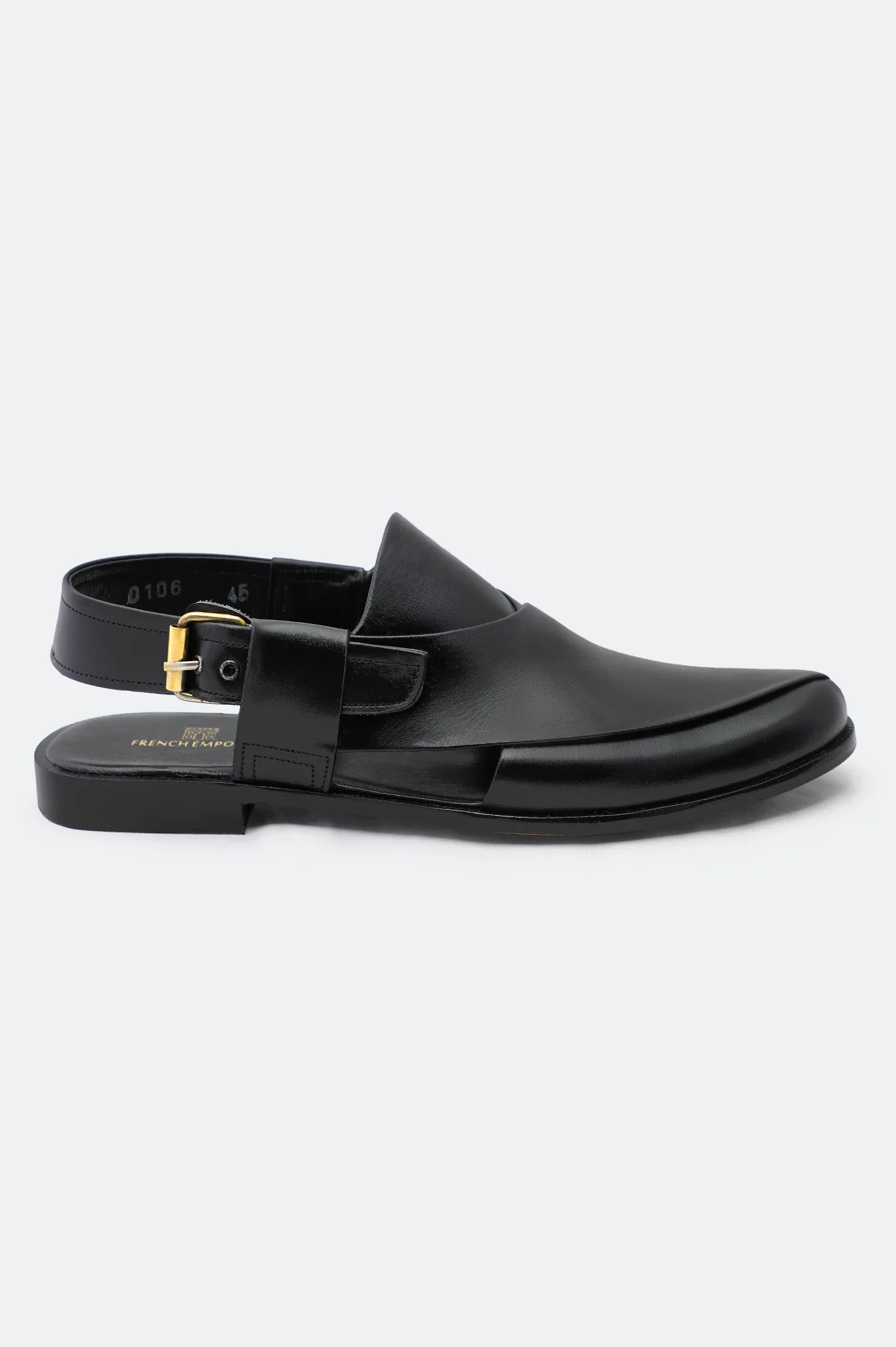 Black Casual Peshawari Sandal - Image 2
