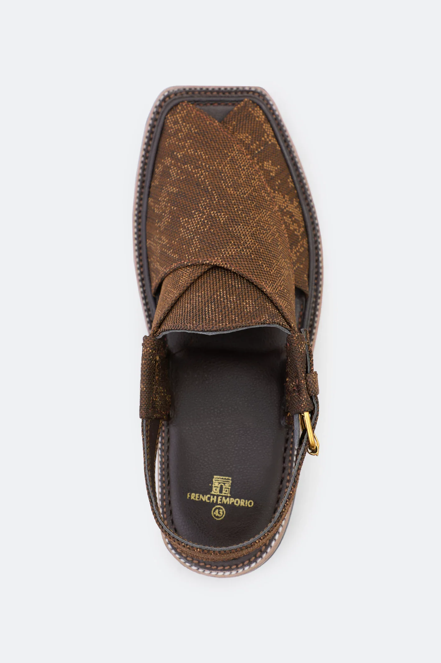 Brown Casual Peshawari Sandal - Image 3