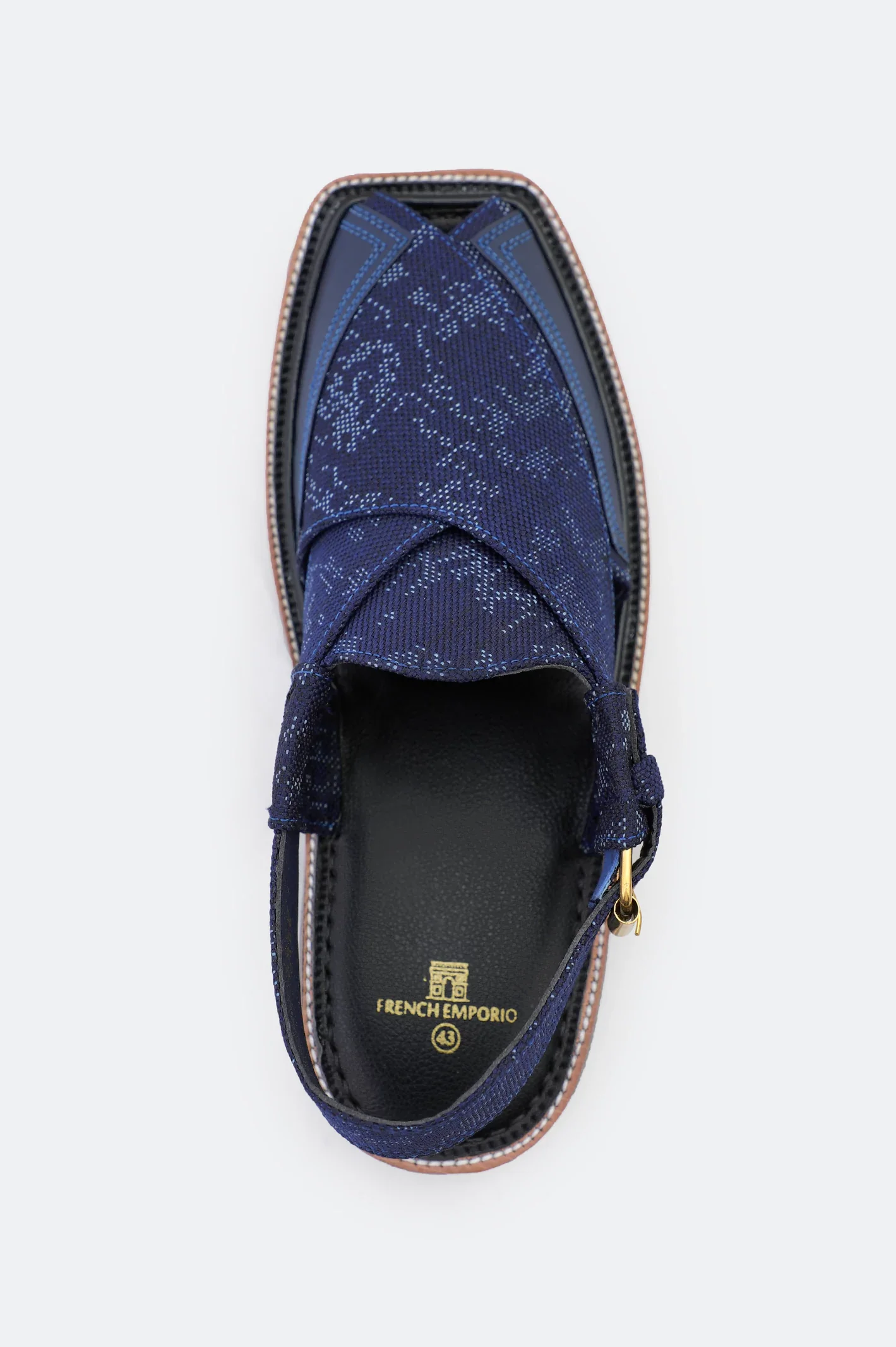 Blue Casual Peshawari Sandal - Image 3