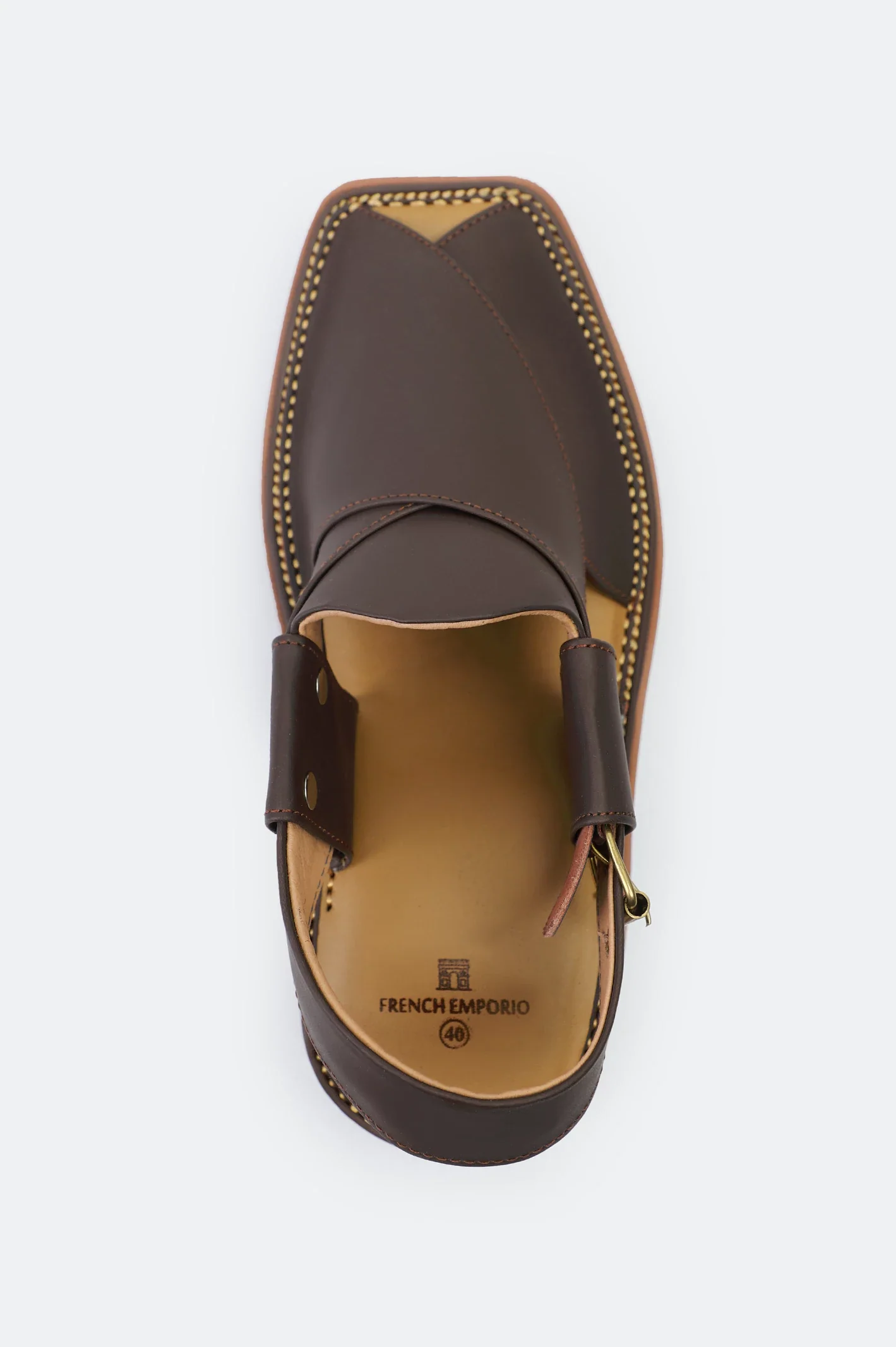 Brown Casual Peshawari Sandal - Image 3