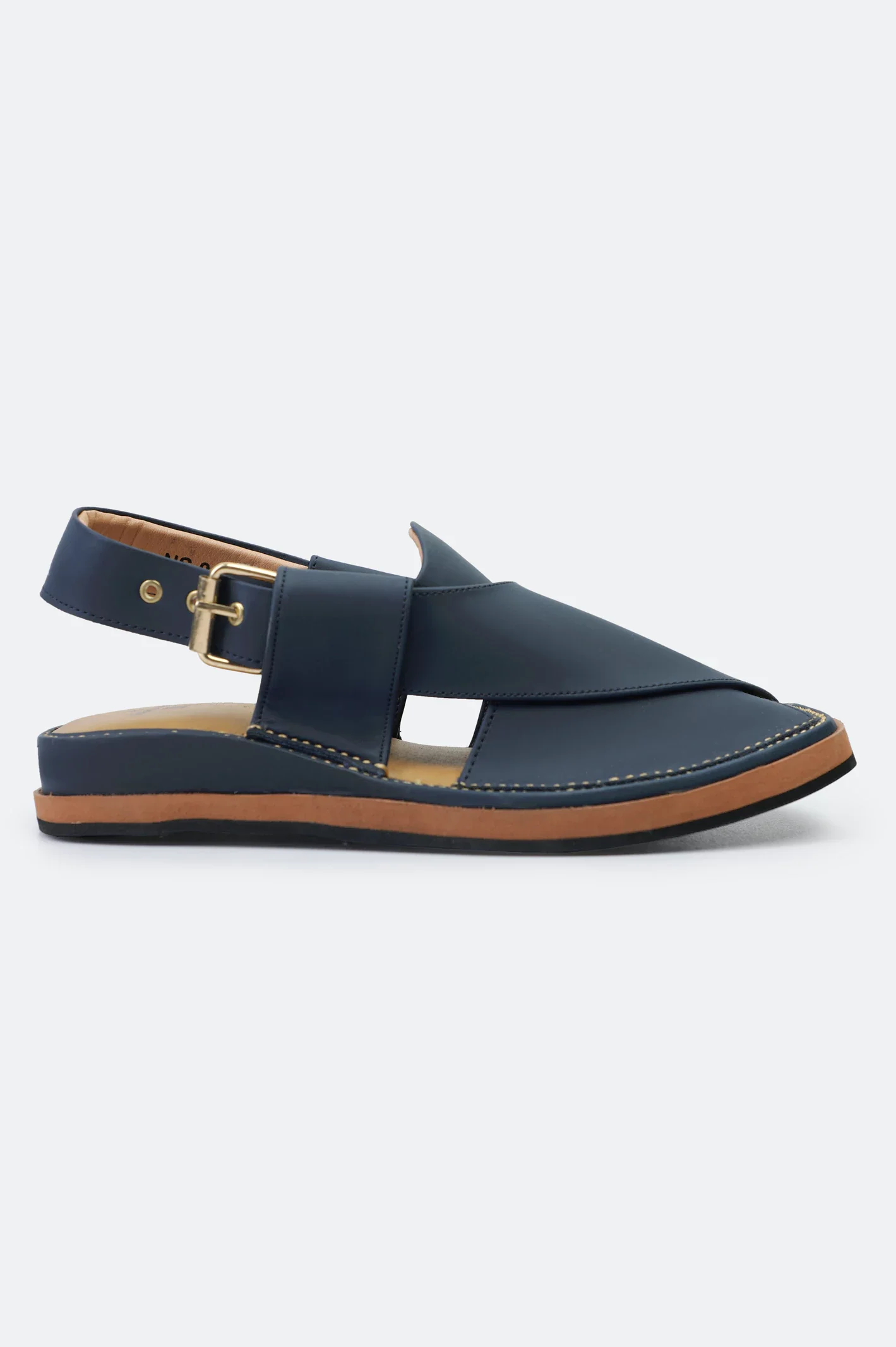 Navy Blue Casual Peshawari Sandal - Image 2