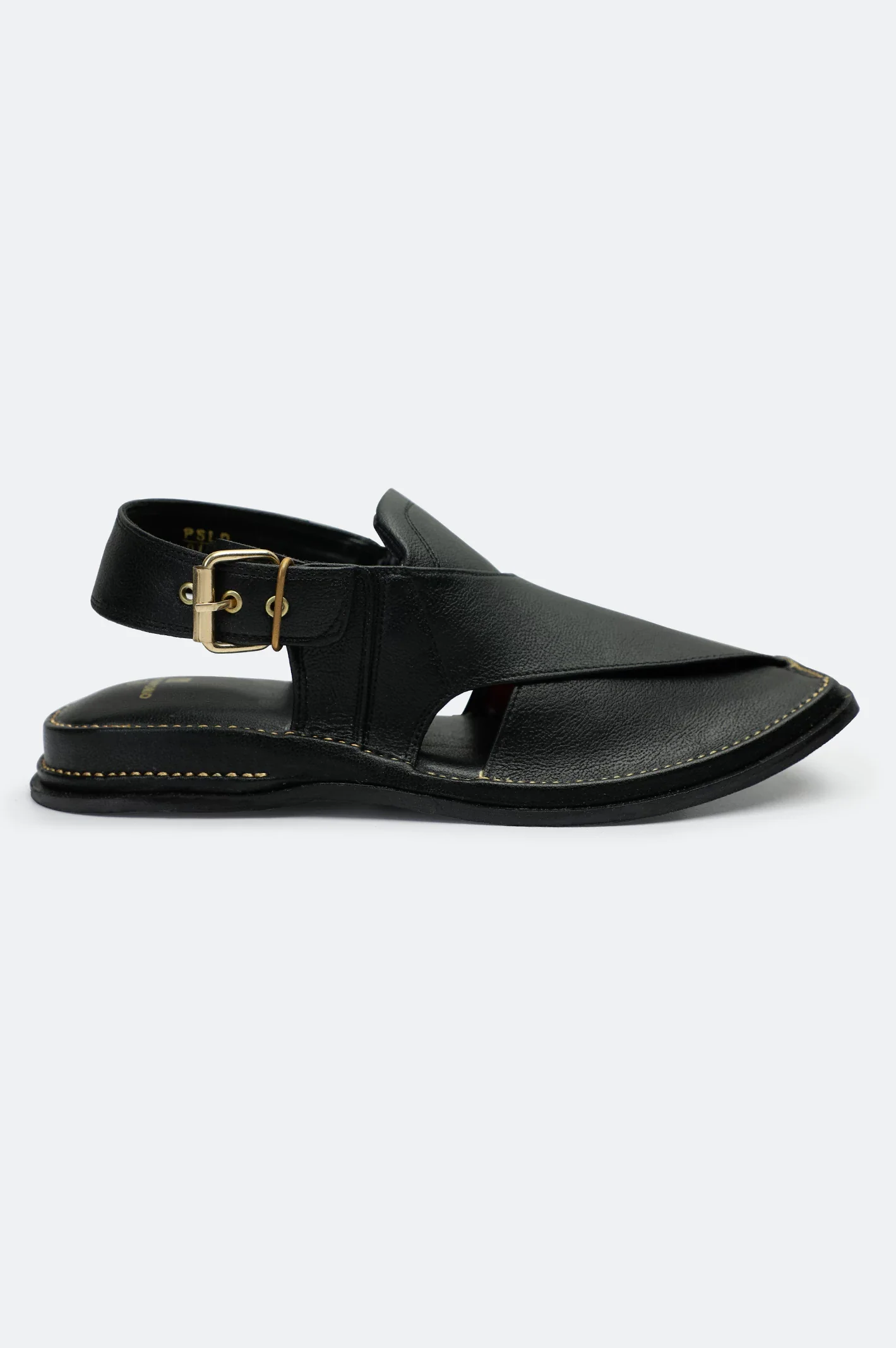 Black Casual Peshawari Sandal - Image 2