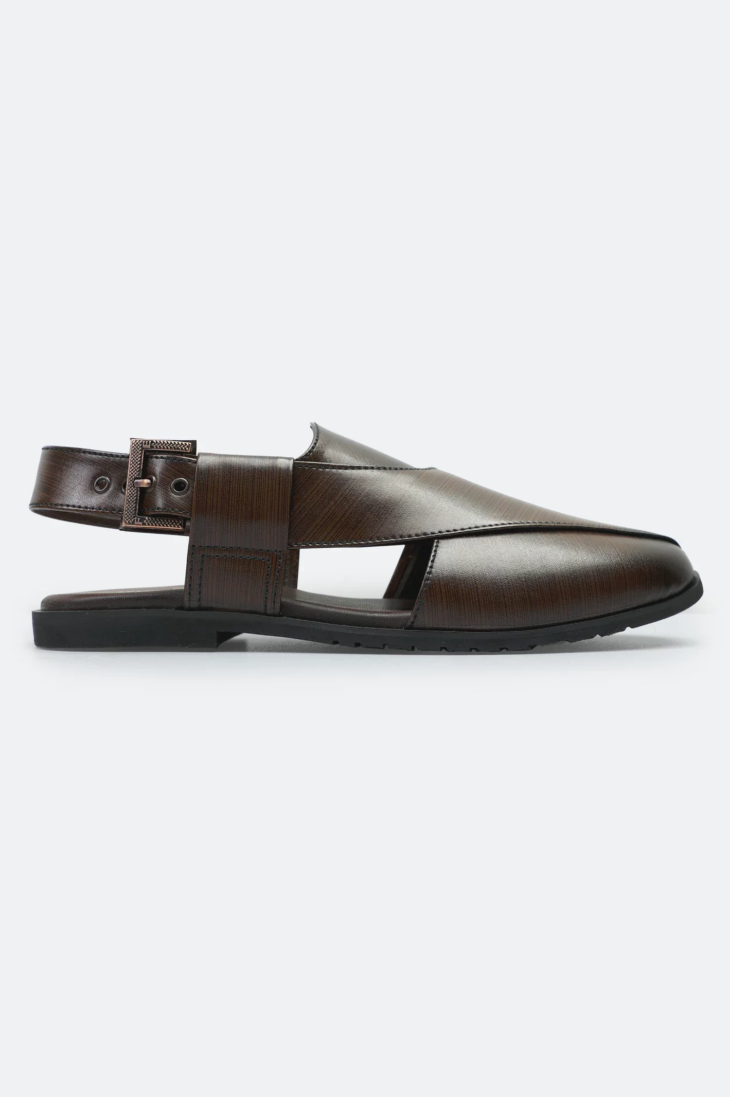 Brown Casual Peshawari Sandal - Image 2