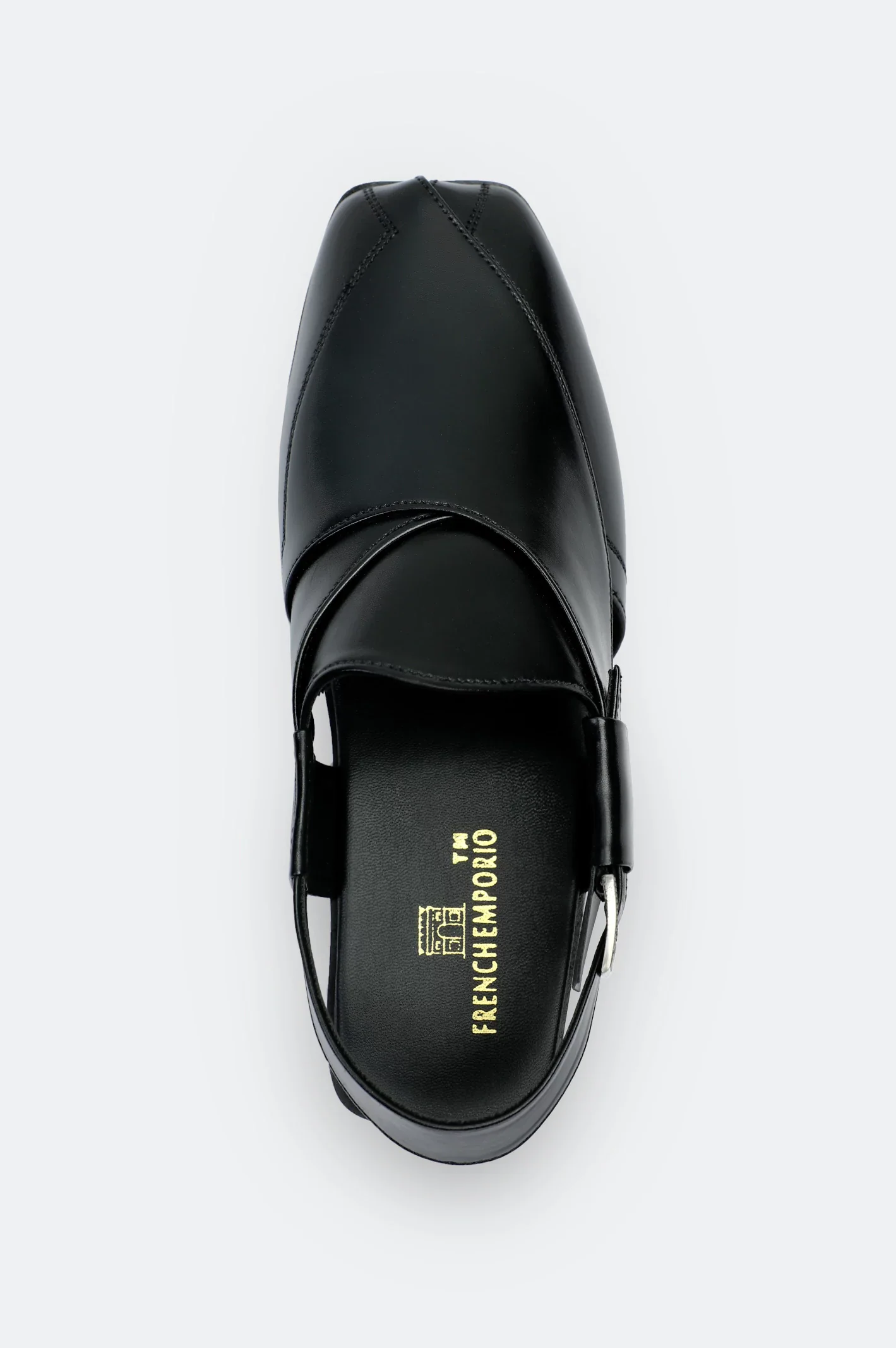 Black Casual Peshawari Sandal - Image 3