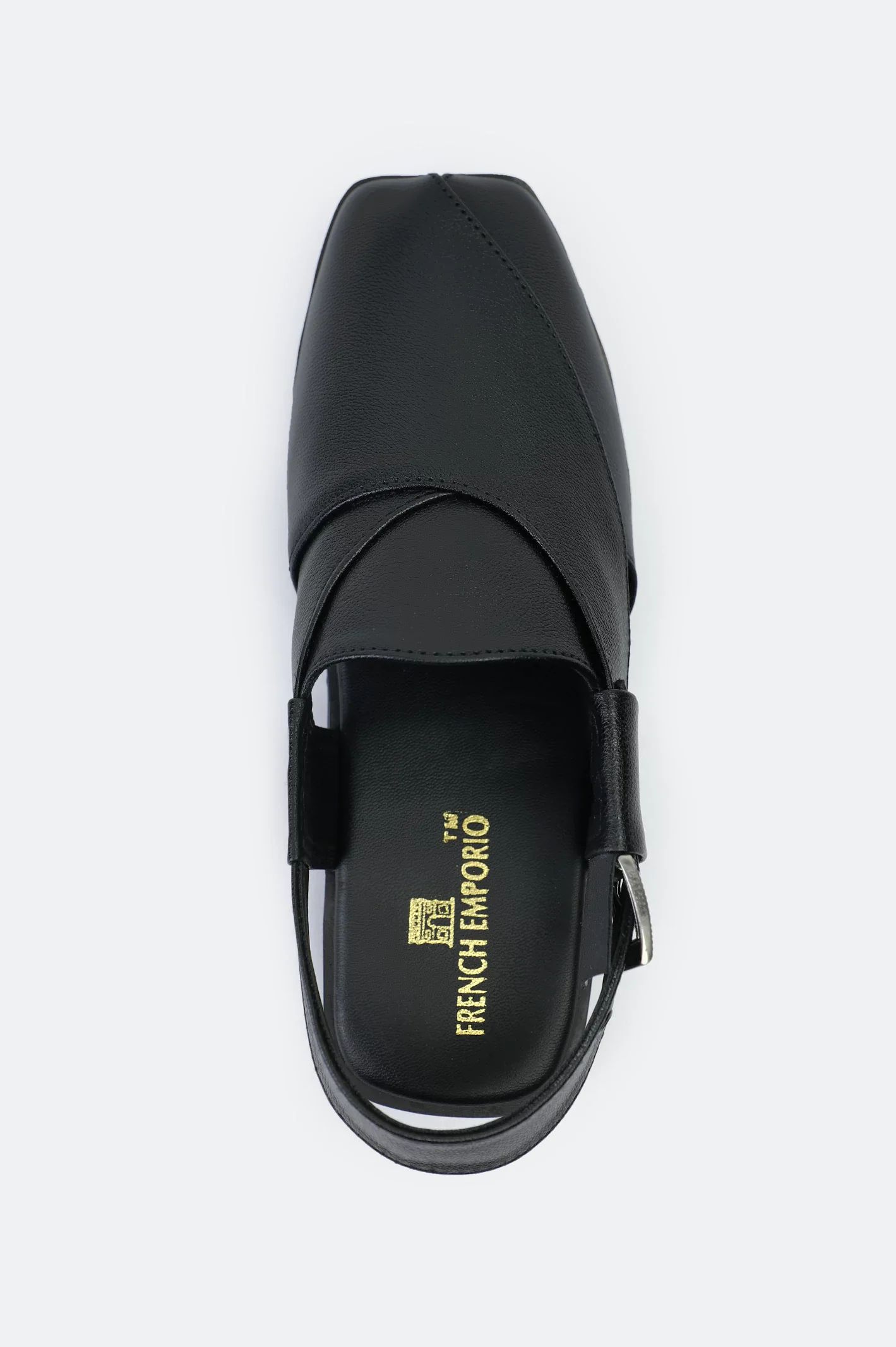 Black Casual Peshawari Sandal - Image 3
