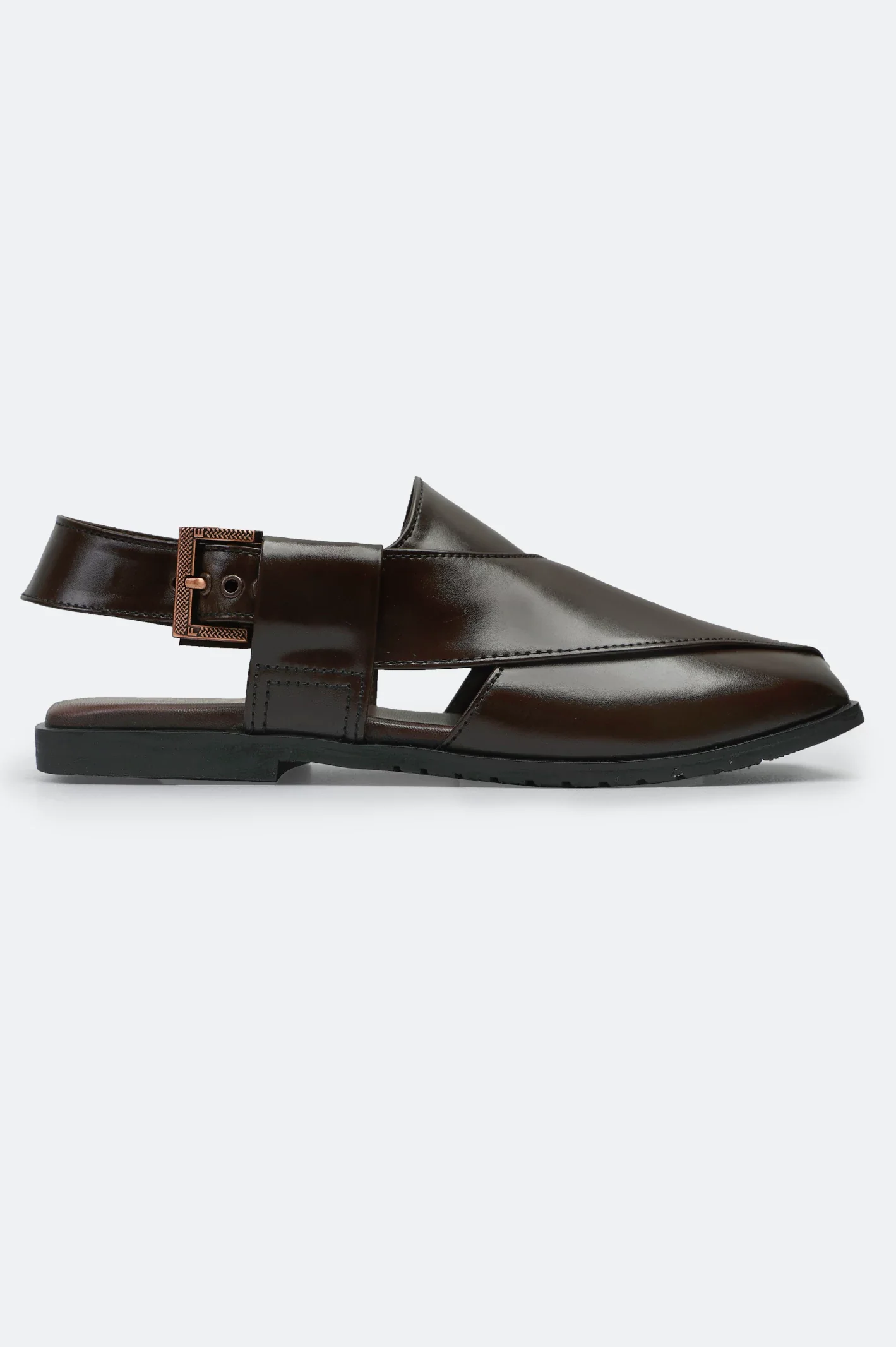 Brown Casual Peshawari Sandal - Image 2