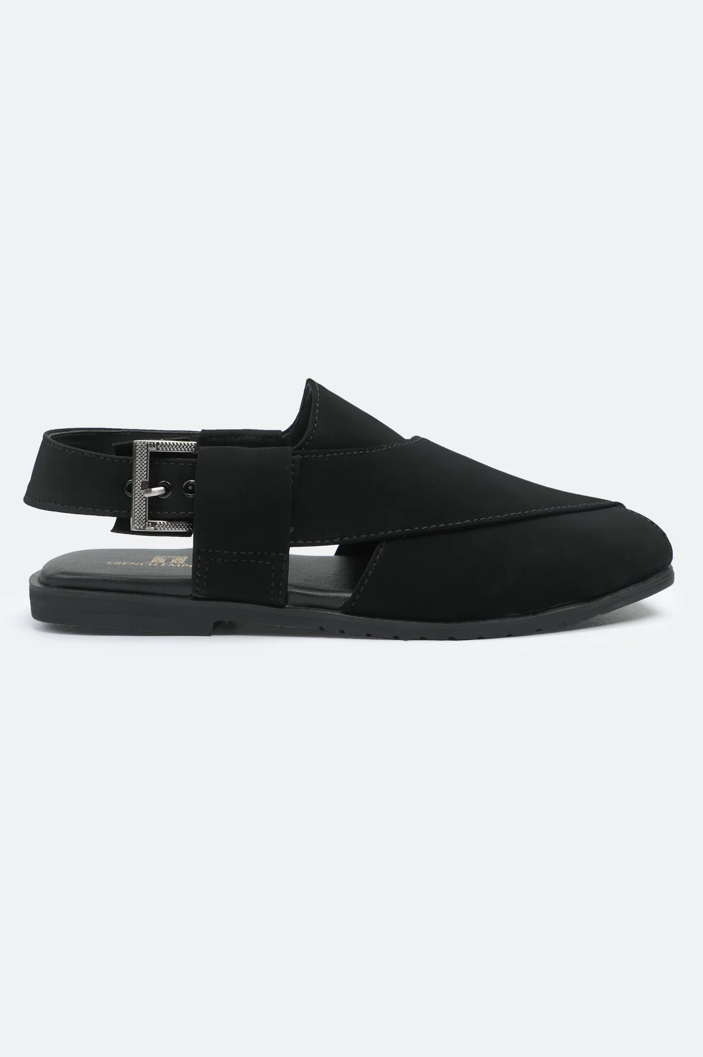 Black Casual Peshawari Sandal - Image 2