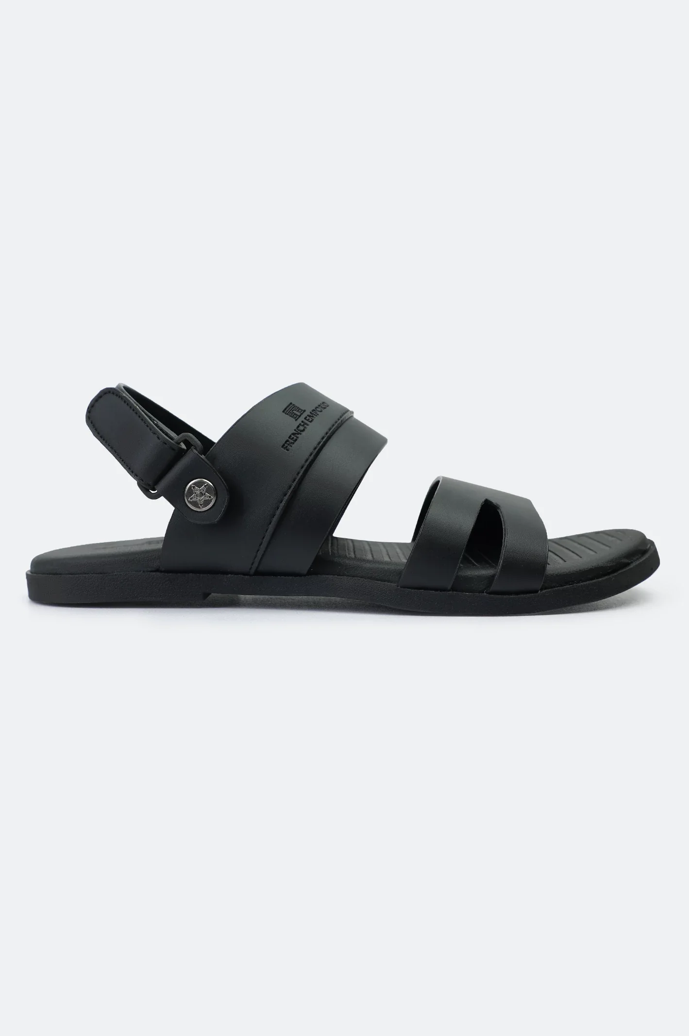 Black Casual Slides Sandal - Image 2