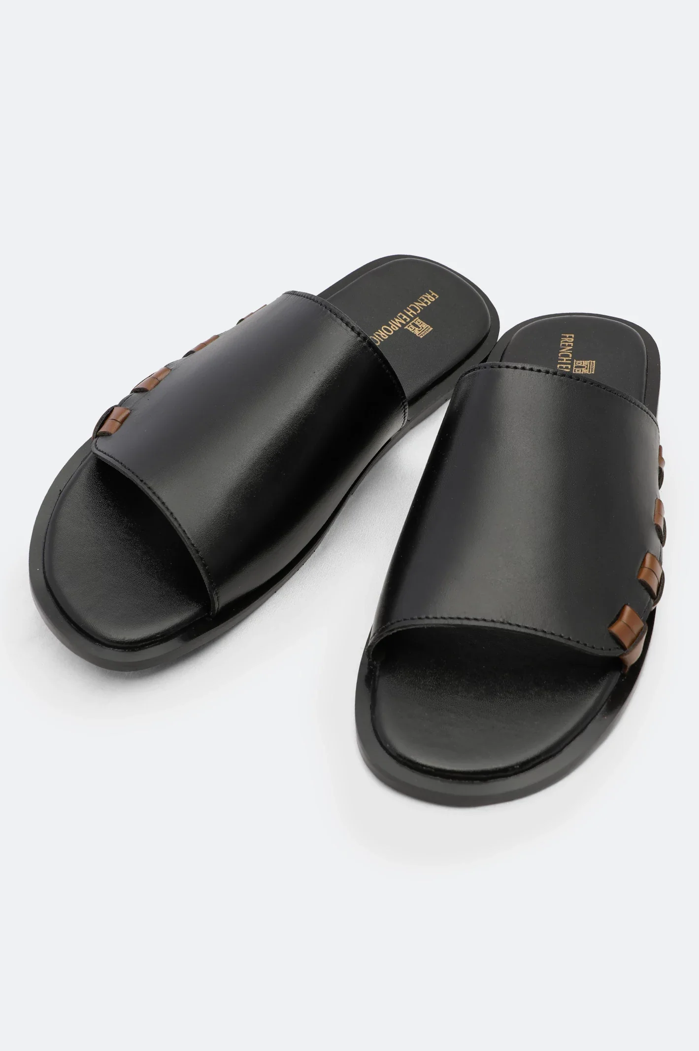 Black Slippers For Men