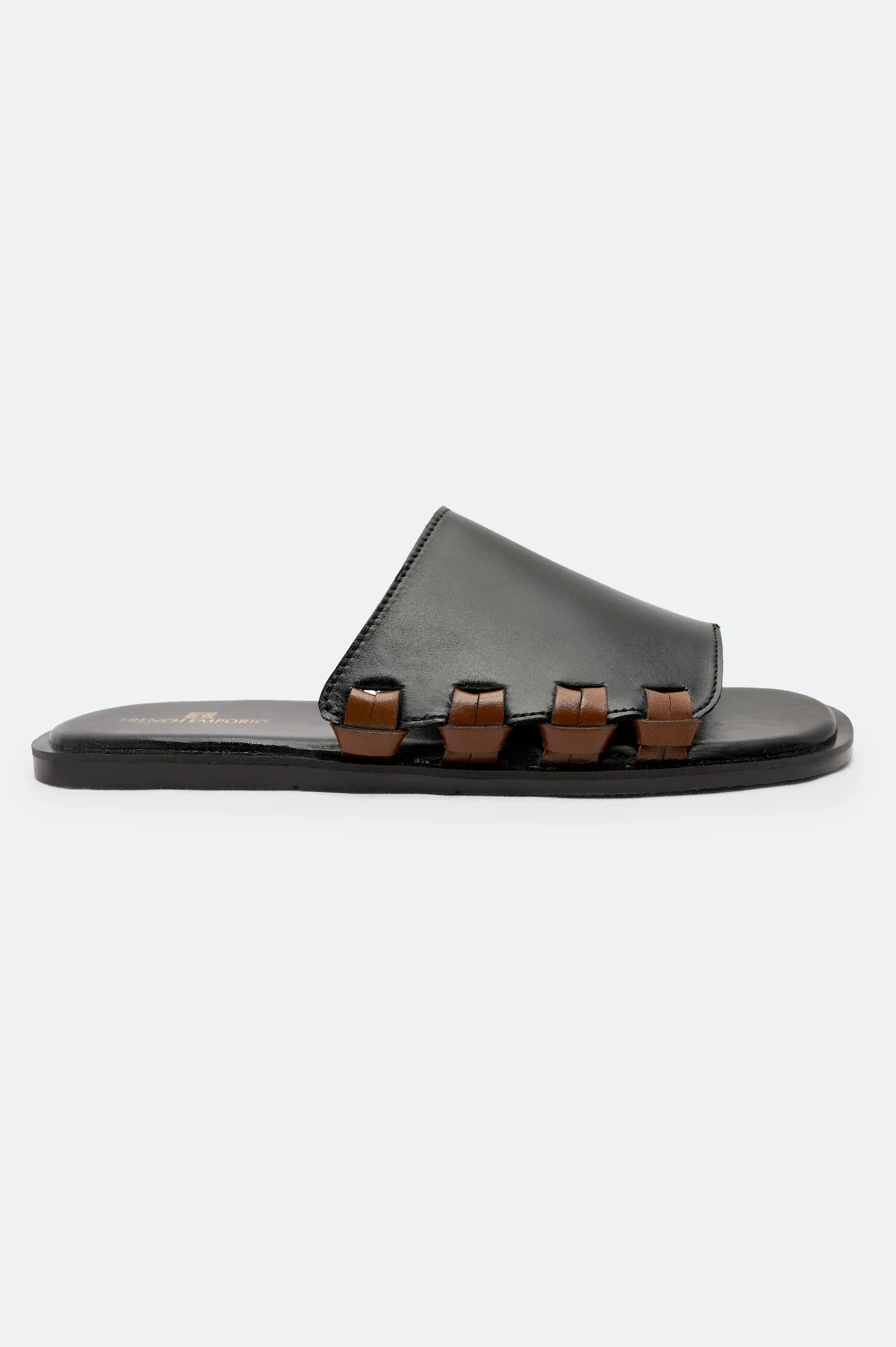 Black Slippers For Men - Image 2