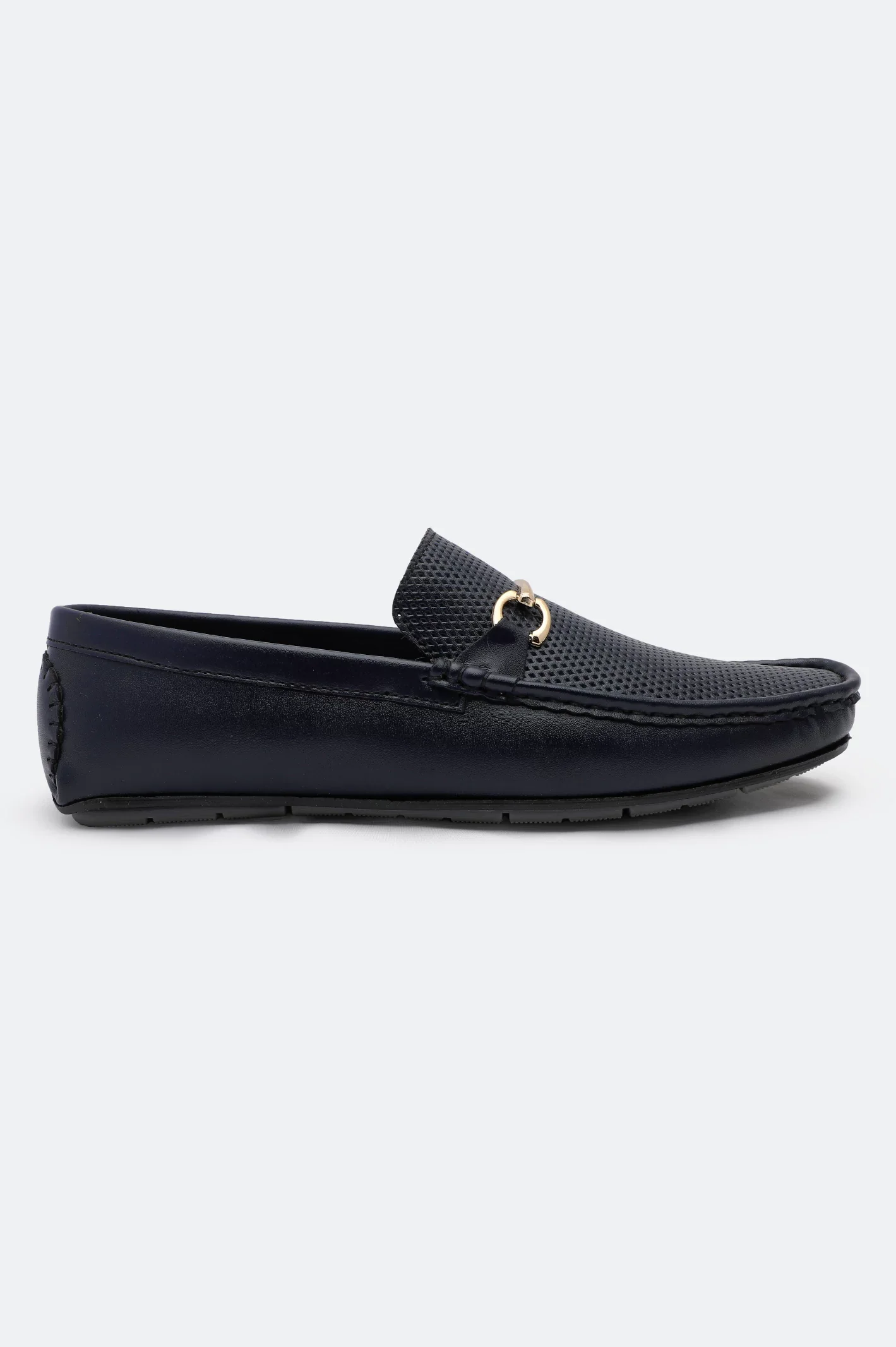 Navy Blue Casual Moccasins Shoes - Image 2