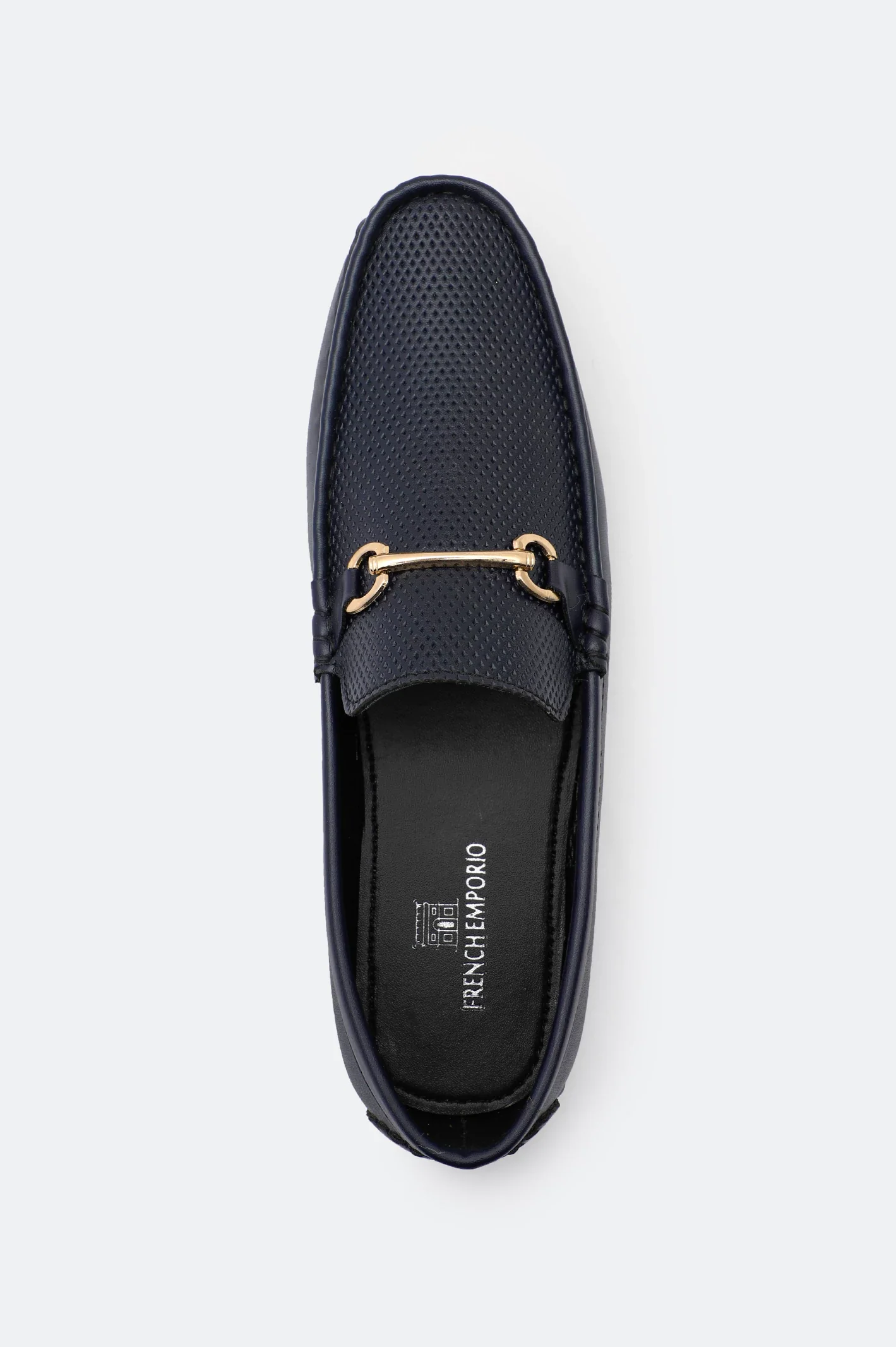 Navy Blue Casual Moccasins Shoes - Image 3