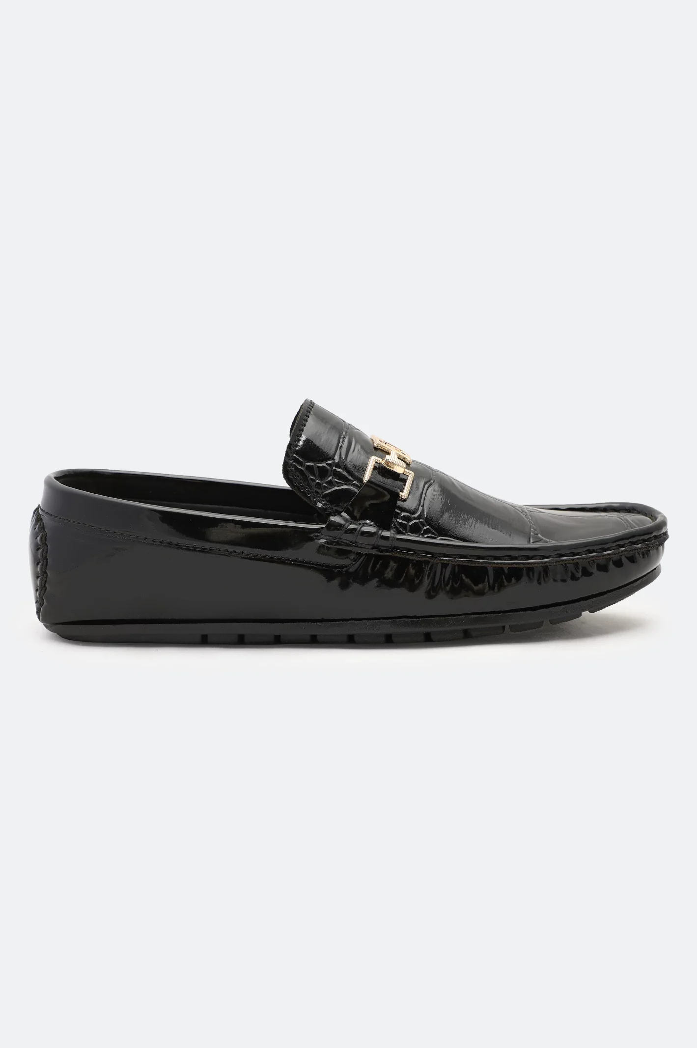 Black Men Casual Mocassins Shoes - Image 2