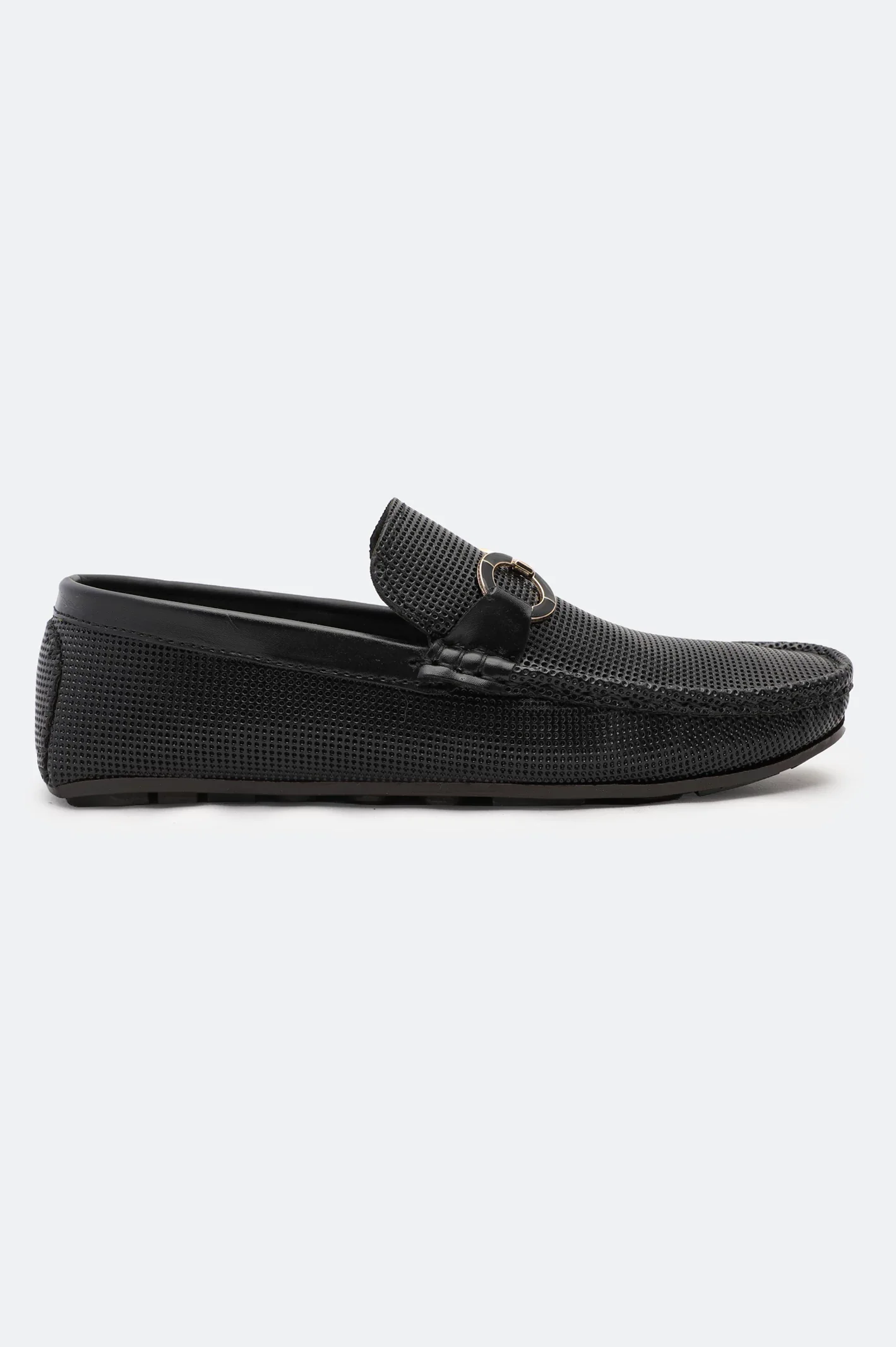 Black Men Casual Moccassins Shoes - Image 2