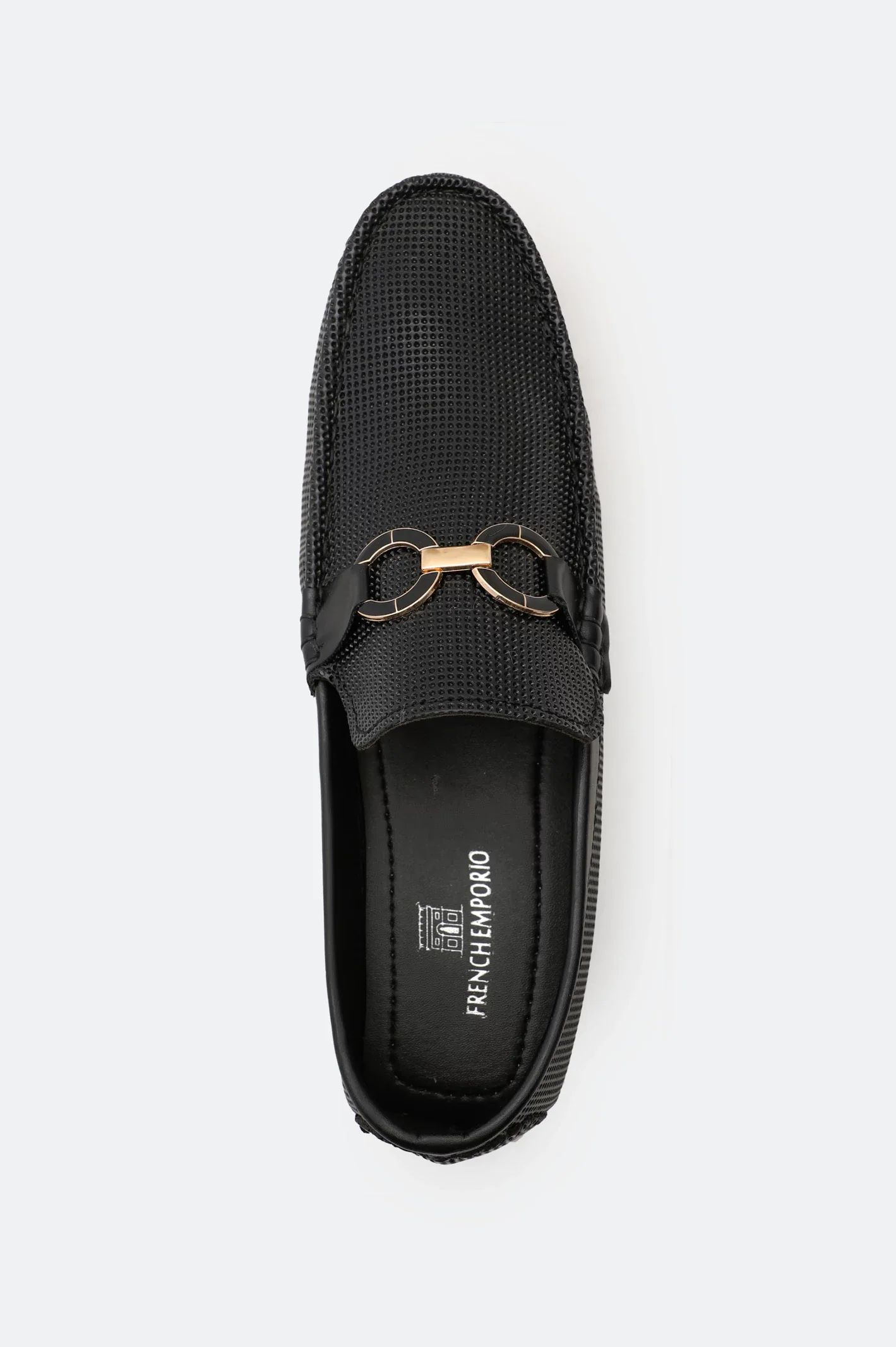 Black Men Casual Moccassins Shoes - Image 3