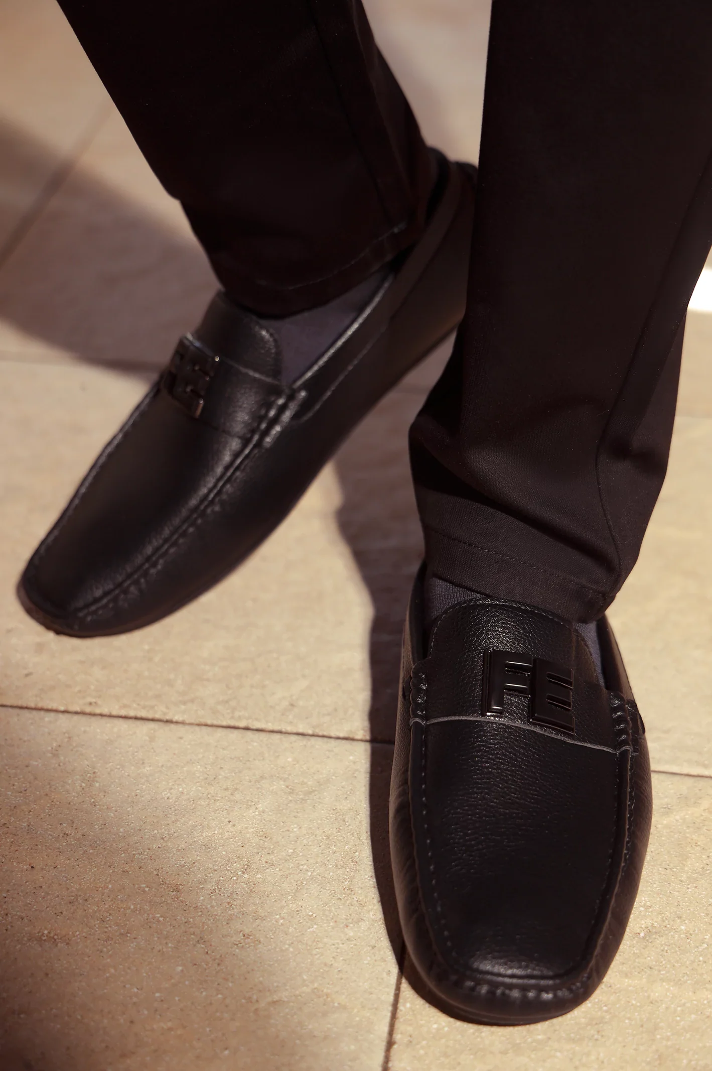 Black Casual Moccassins Shoes - Image 3