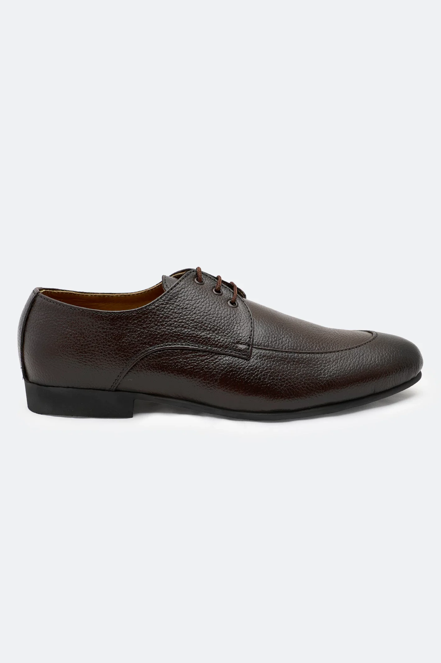 Brown Derby Lace Up Formal Shoes - Image 2
