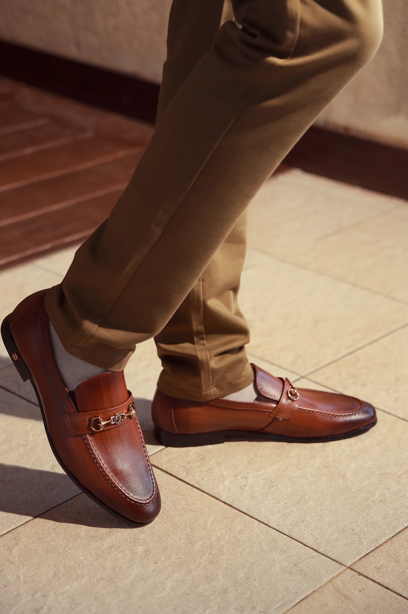 Tan Formal Moccassins Shoes