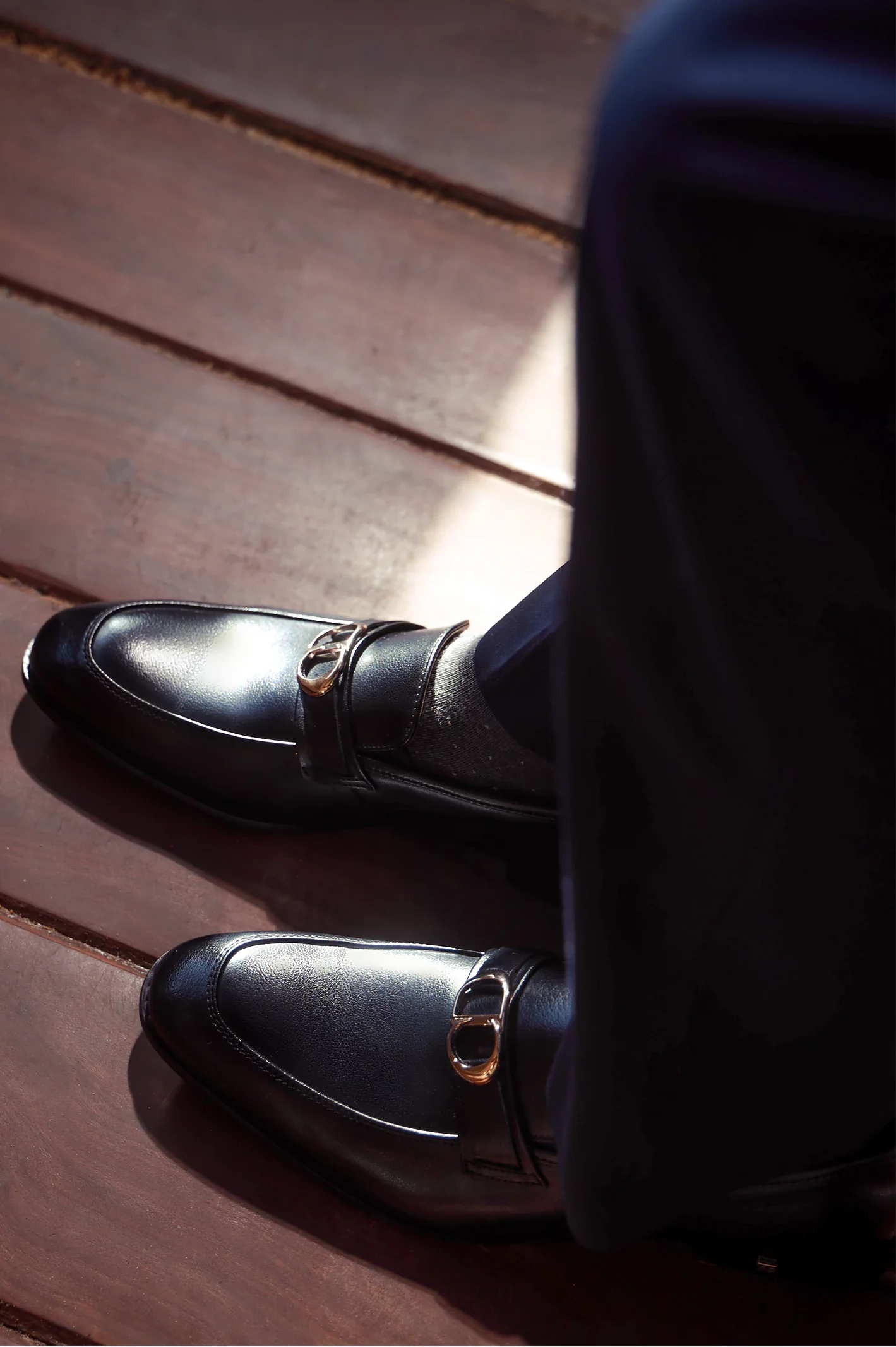 Black Formal Moccassins Shoes - Image 3