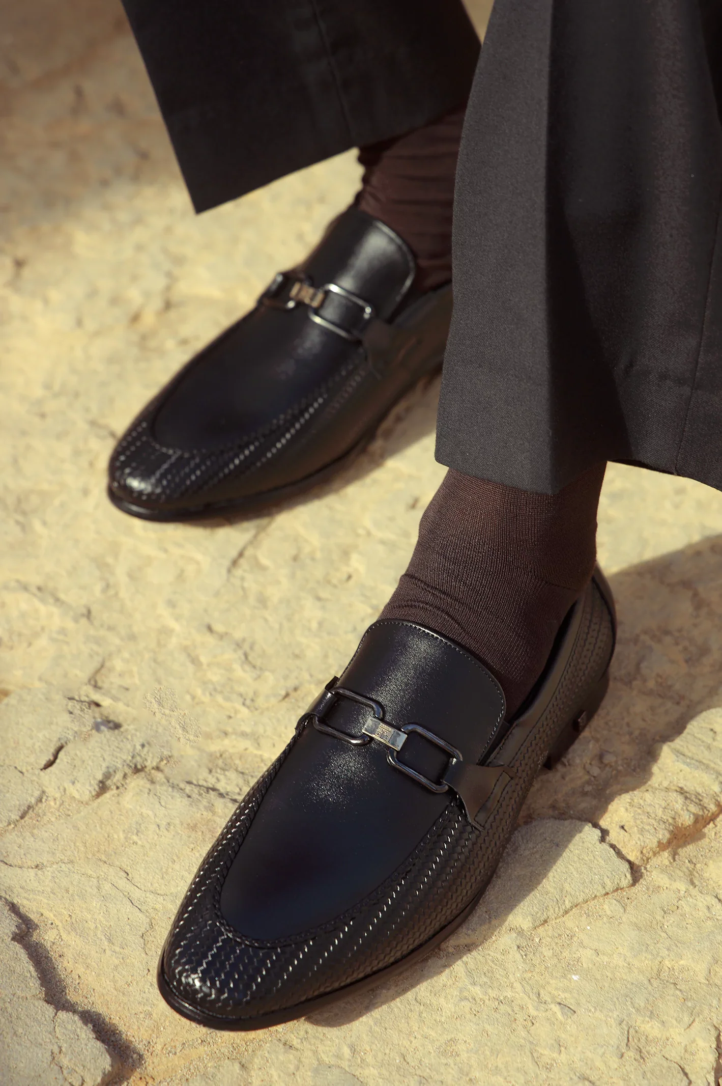 Black Men Formal Moccassins - Image 3