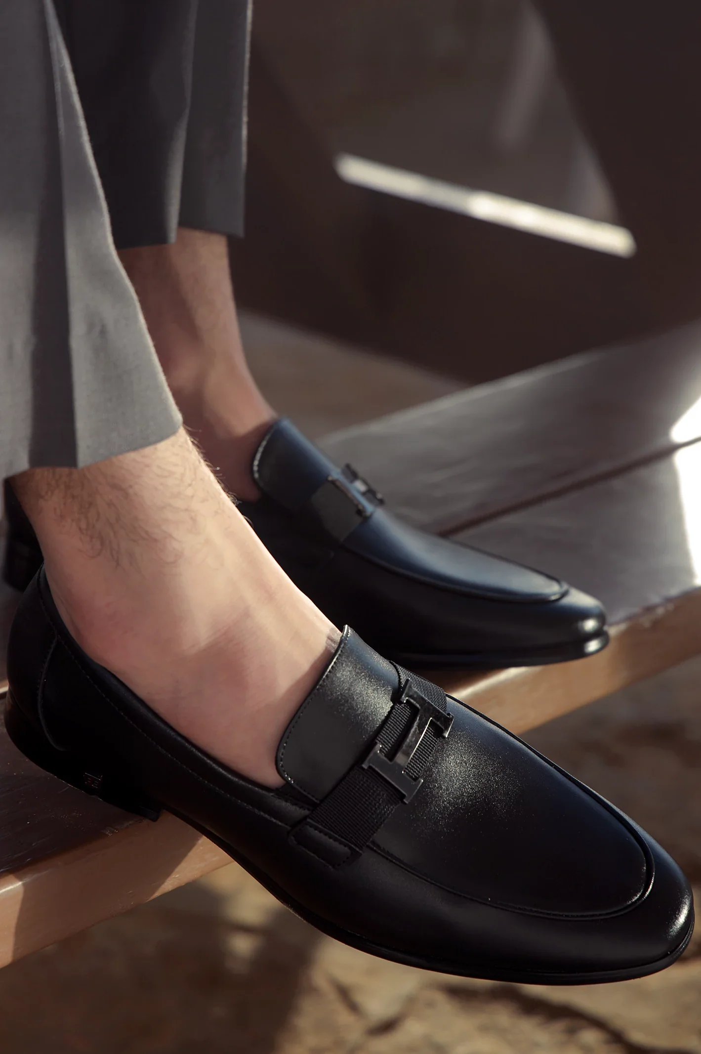 Black Men Formal Moccassins