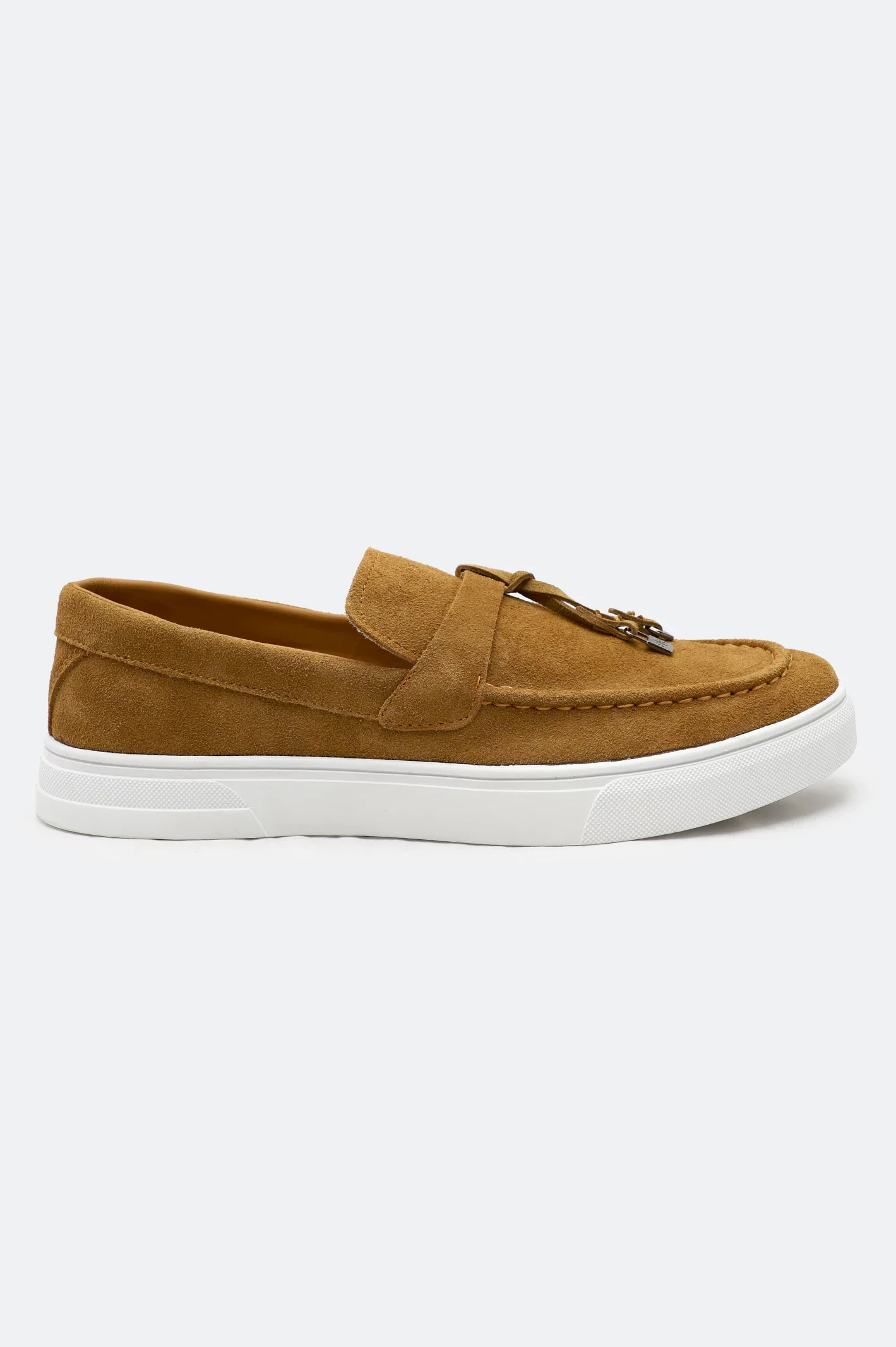 Suede Leather Tassel Loafers - Image 3
