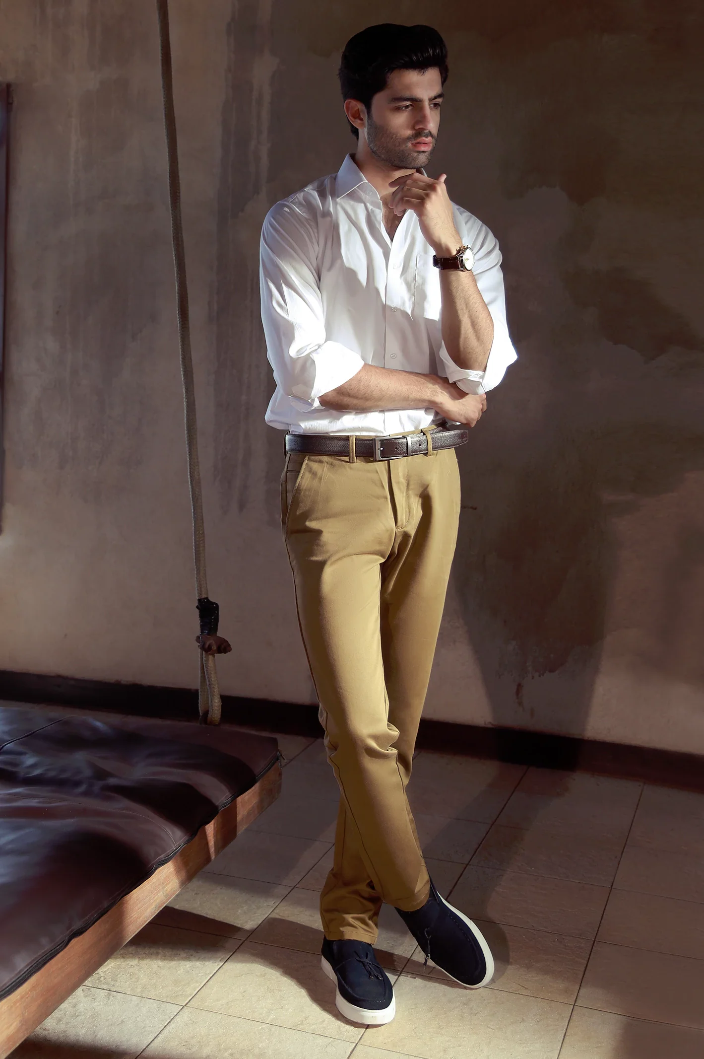 Suede Leather Tassel Loafers - Image 2
