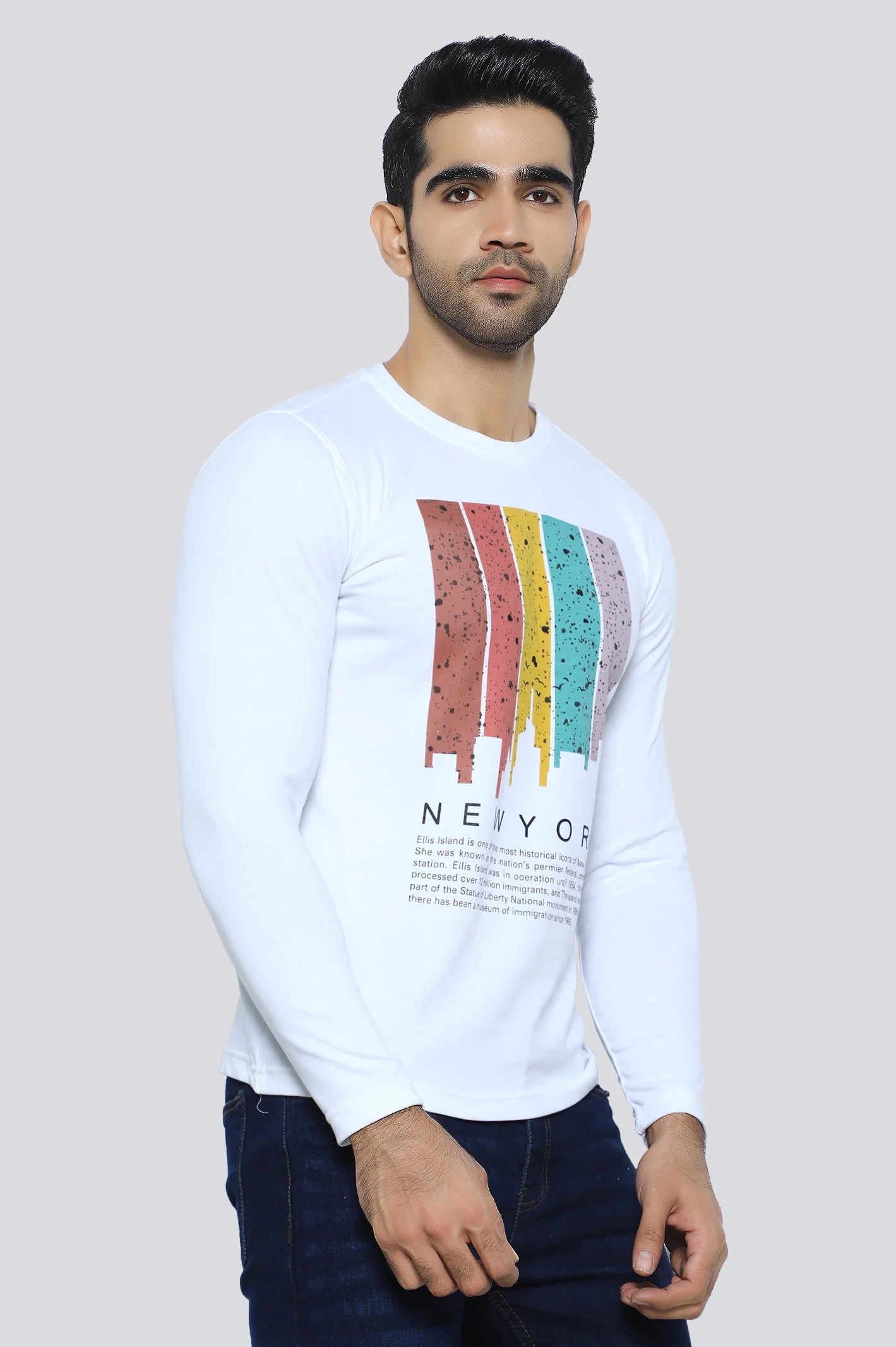 Crew Neck Printed Sweatshirt - Image 2