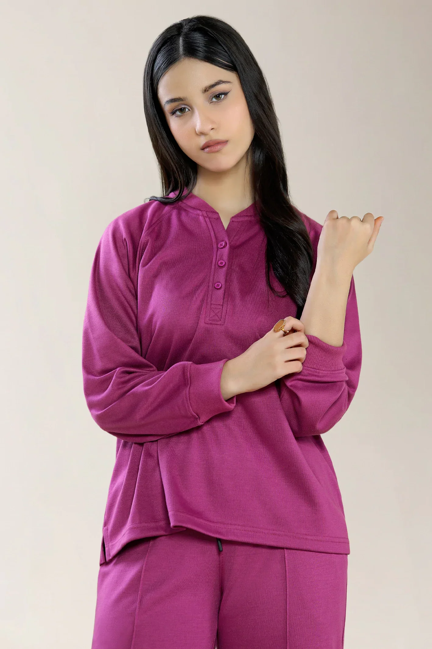 Knitted Purple Co-ord Set - Image 2